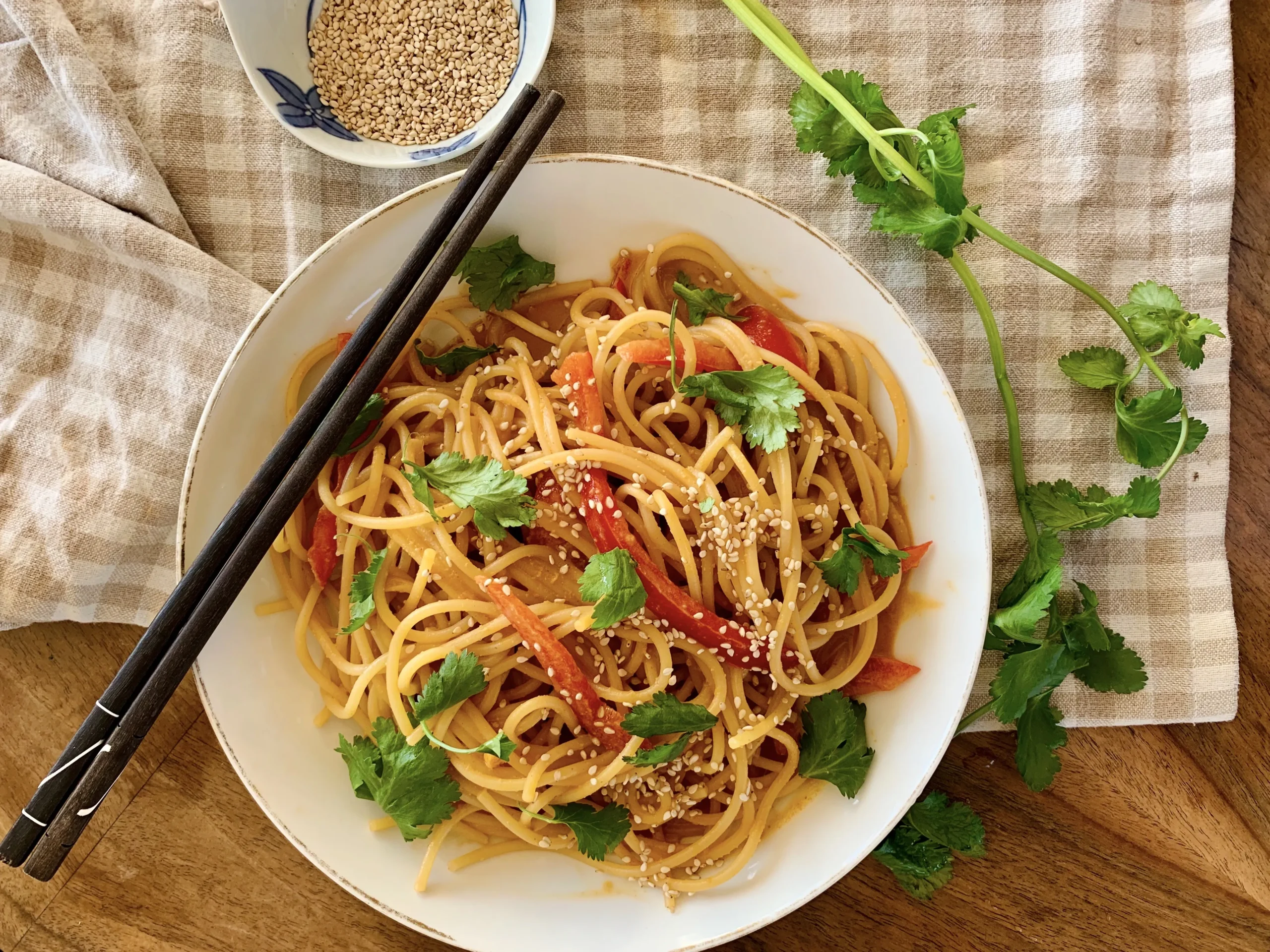 Sesame Peanut Butter Noodles