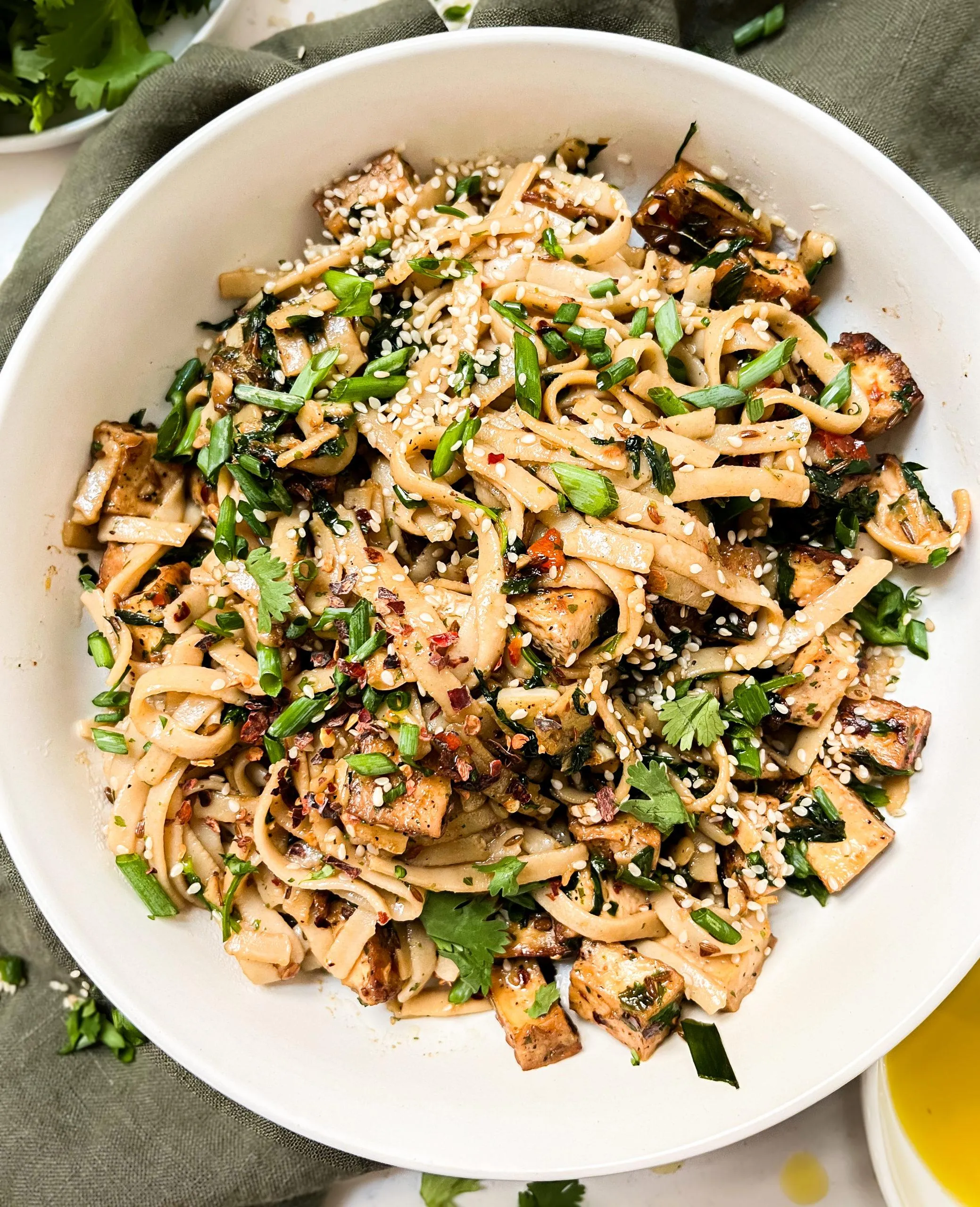 Sesame Ponzu Vegan Chili Oil Noodles