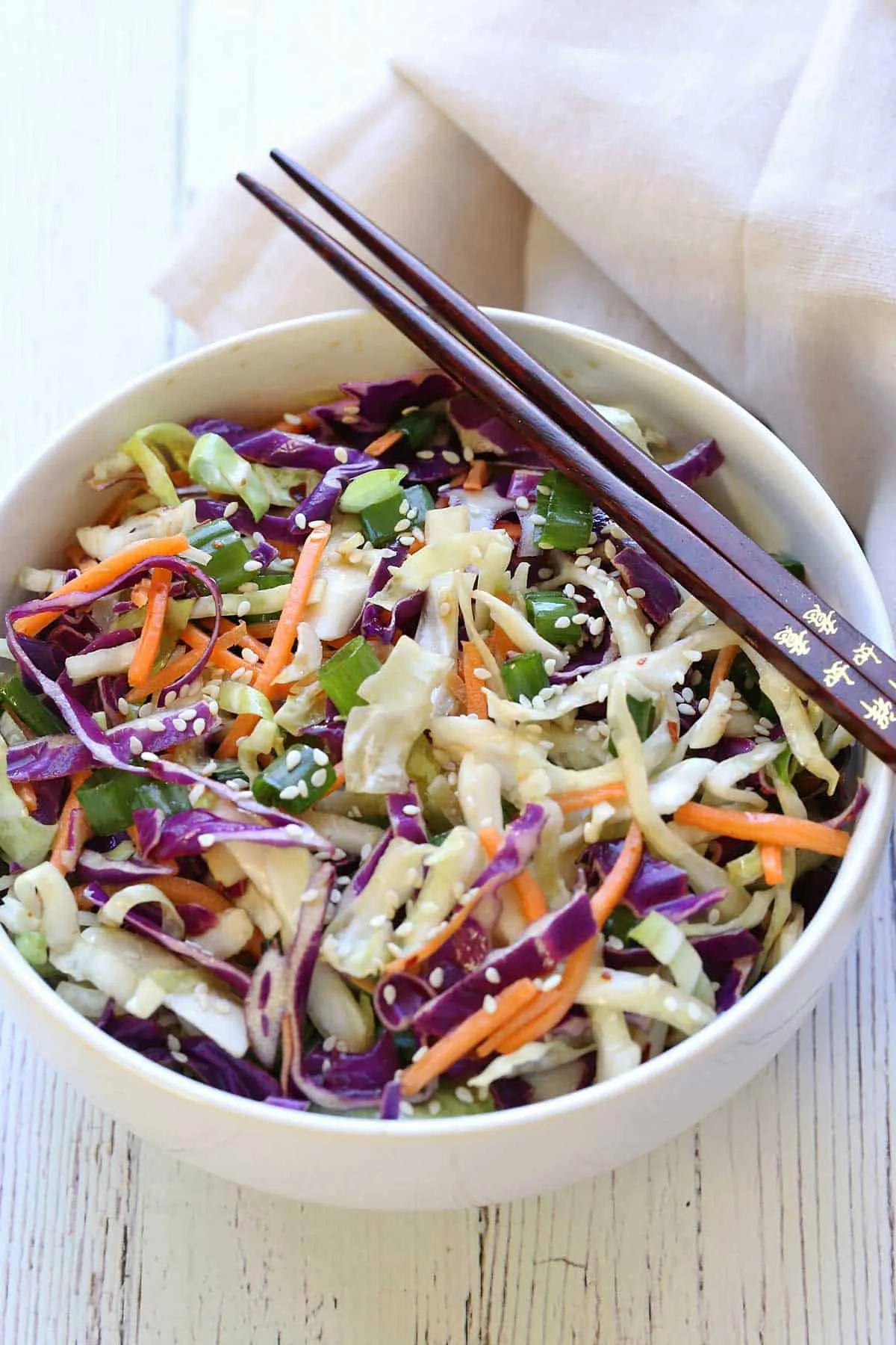 Sesame and Cabbage Noodle Salad
