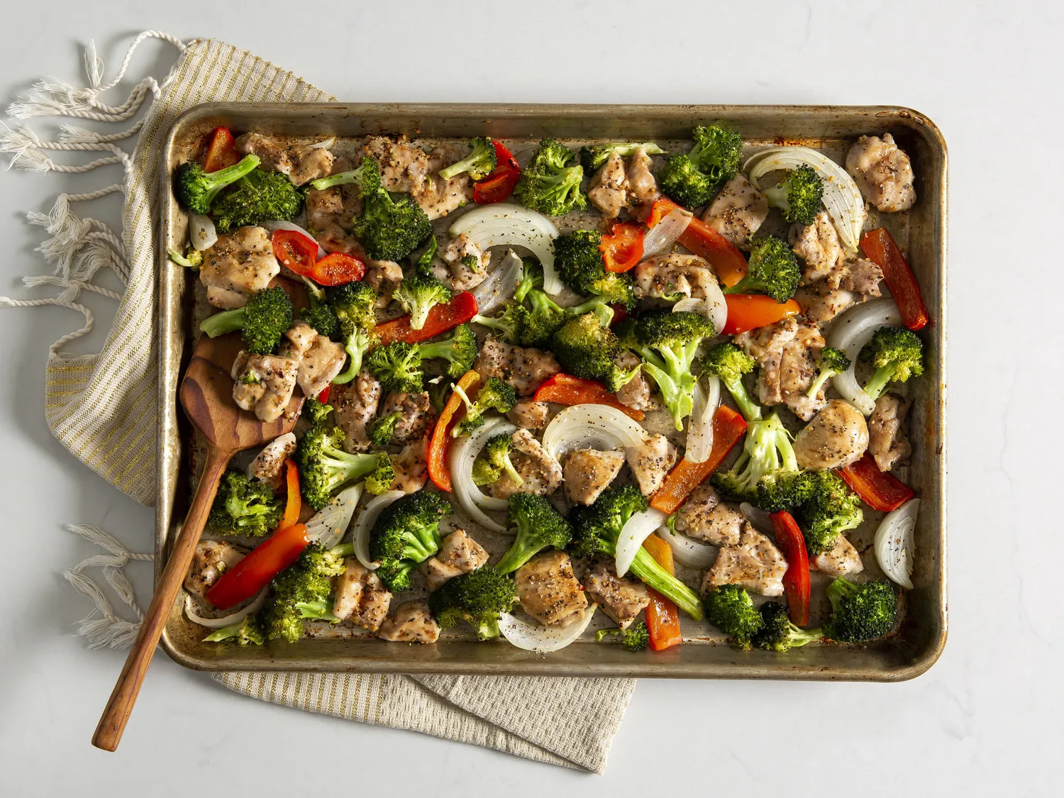 Sheet Pan Chicken with Spring Vegetables