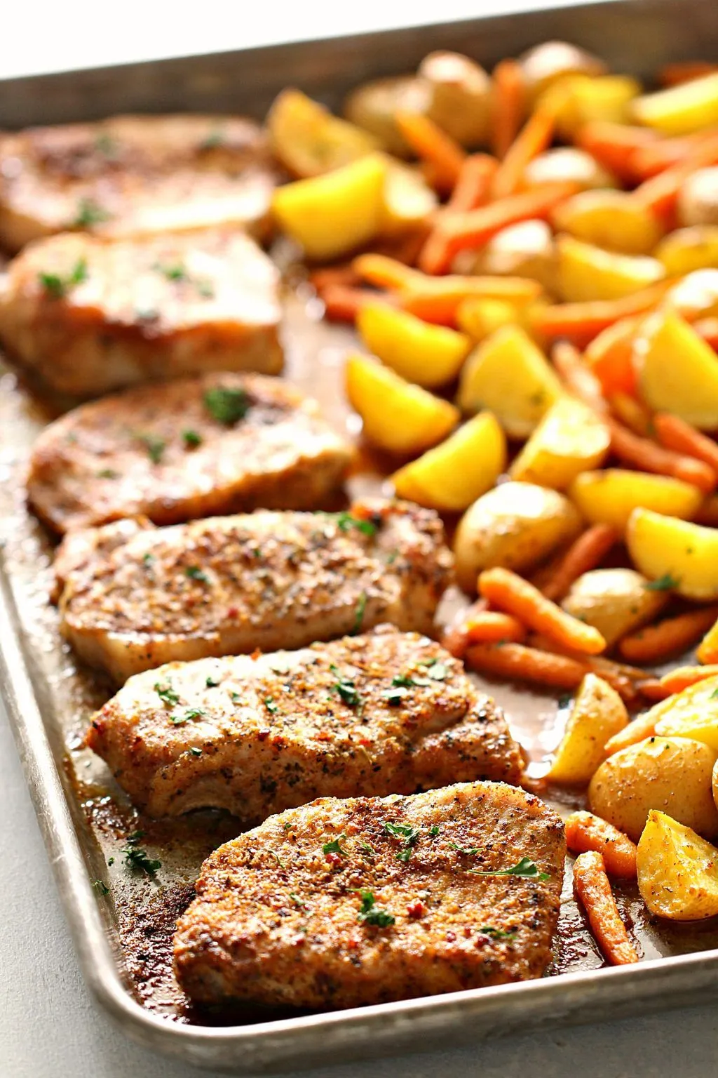 Sheet Pan Italian Pork Chops