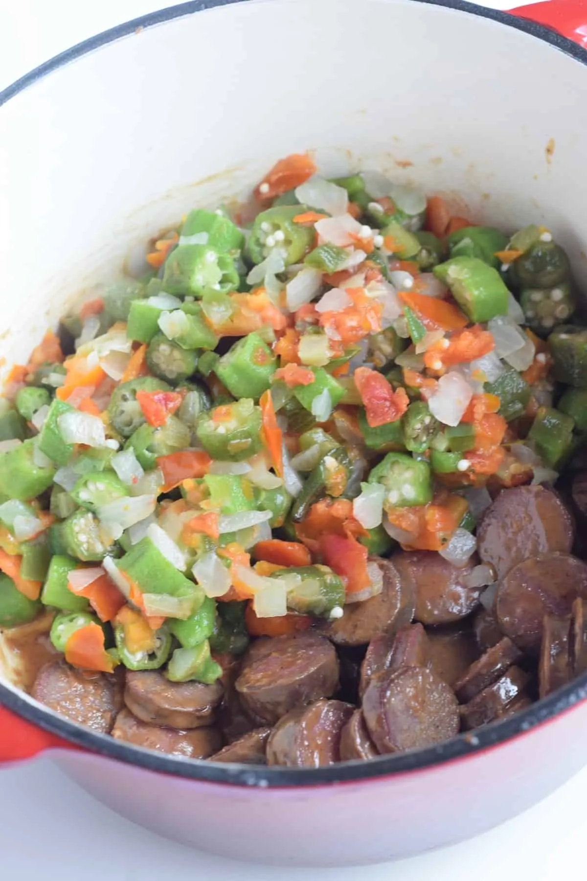 Shortcut Chicken and Sausage Gumbo