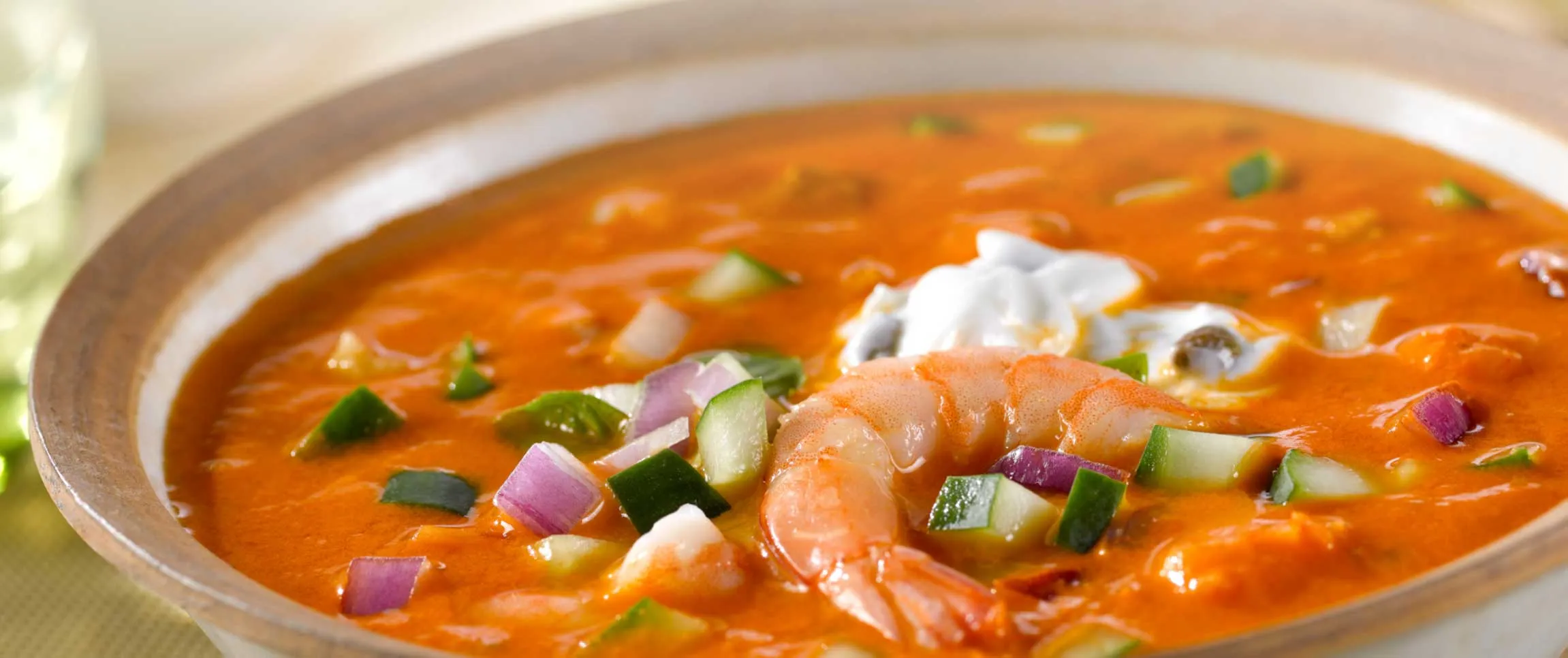 Shrimp and Gazpacho Bowls