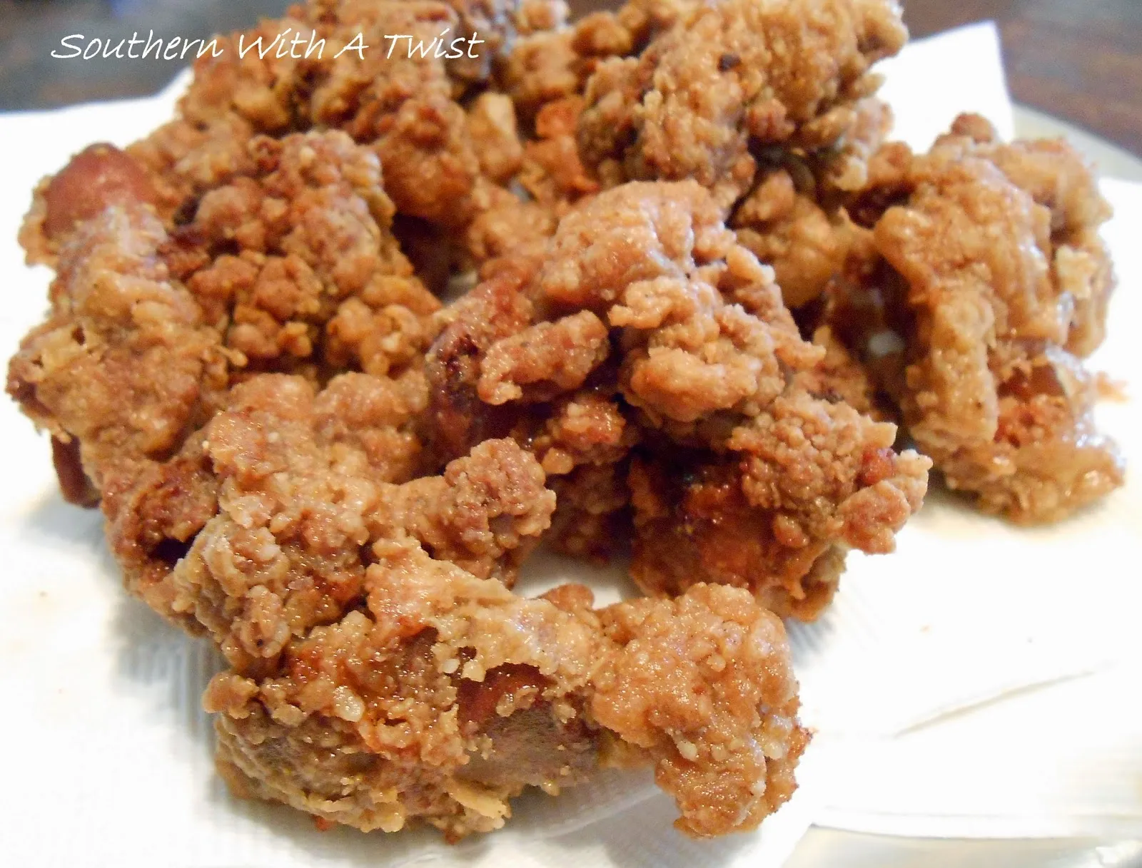 Simmered and Deep Fried Chicken Livers