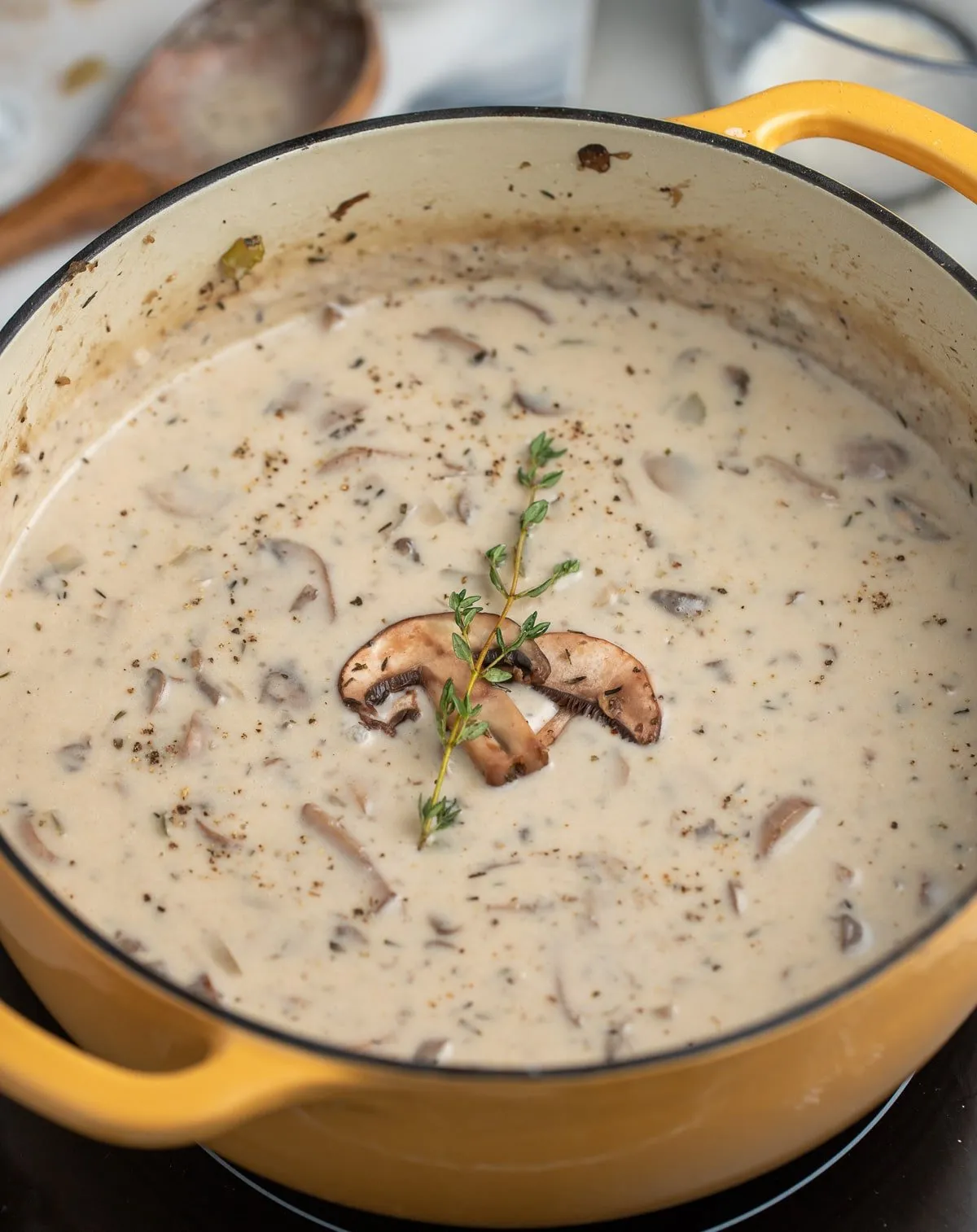 Simple Cream of Mushroom Soup