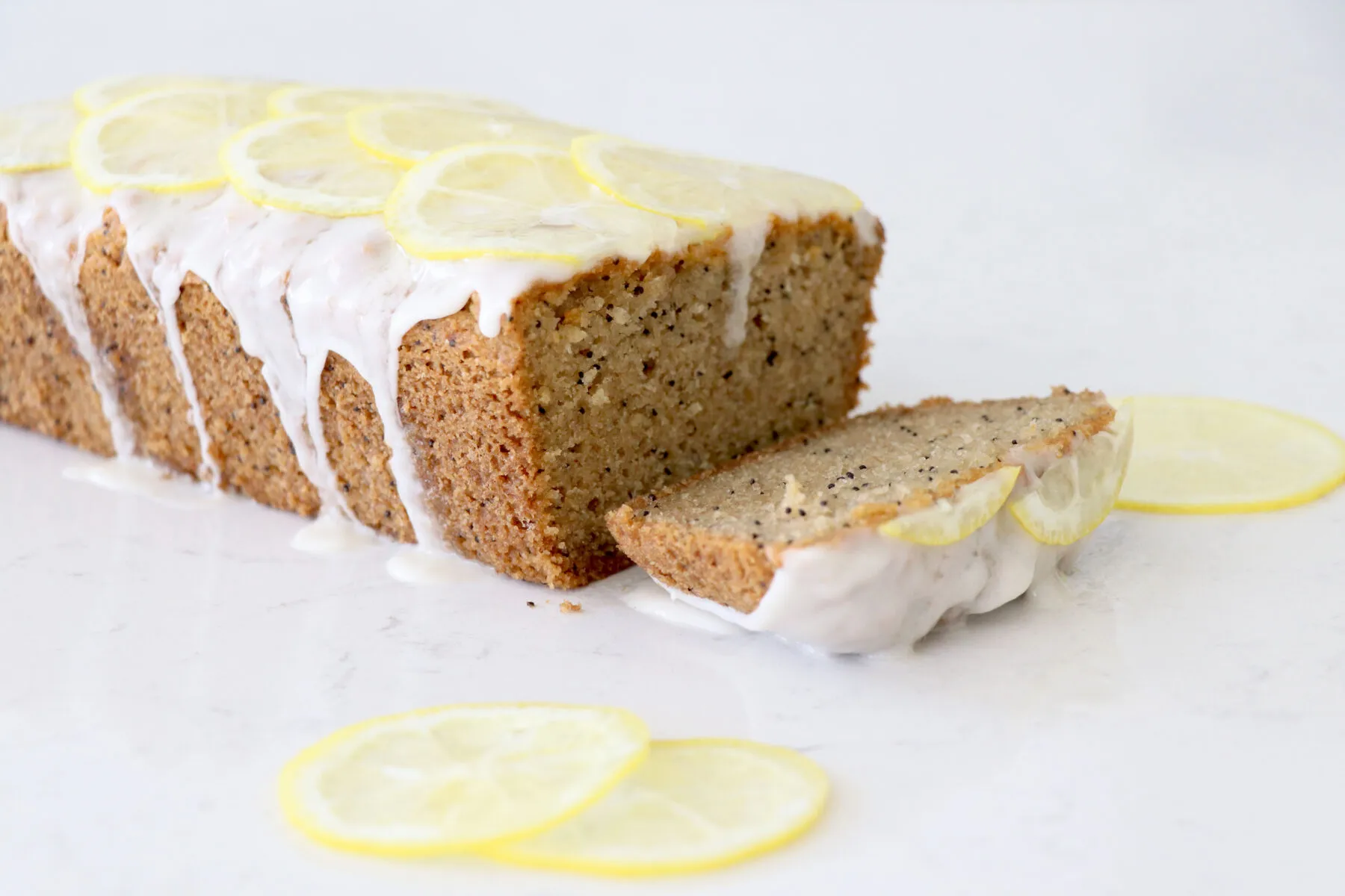 Simple Lemon Almond Poppyseed Cake