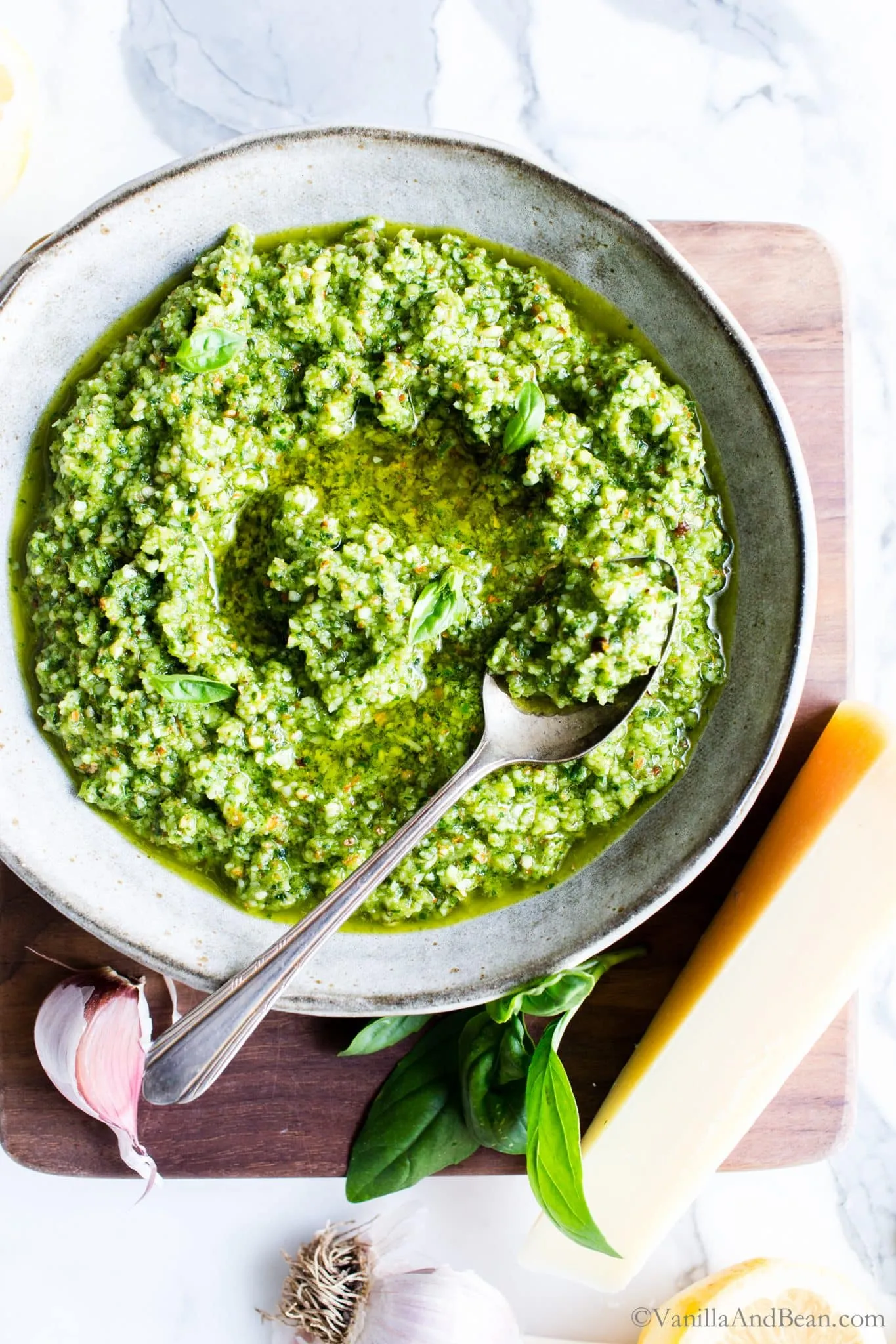 Simple Lemon Basil Pesto