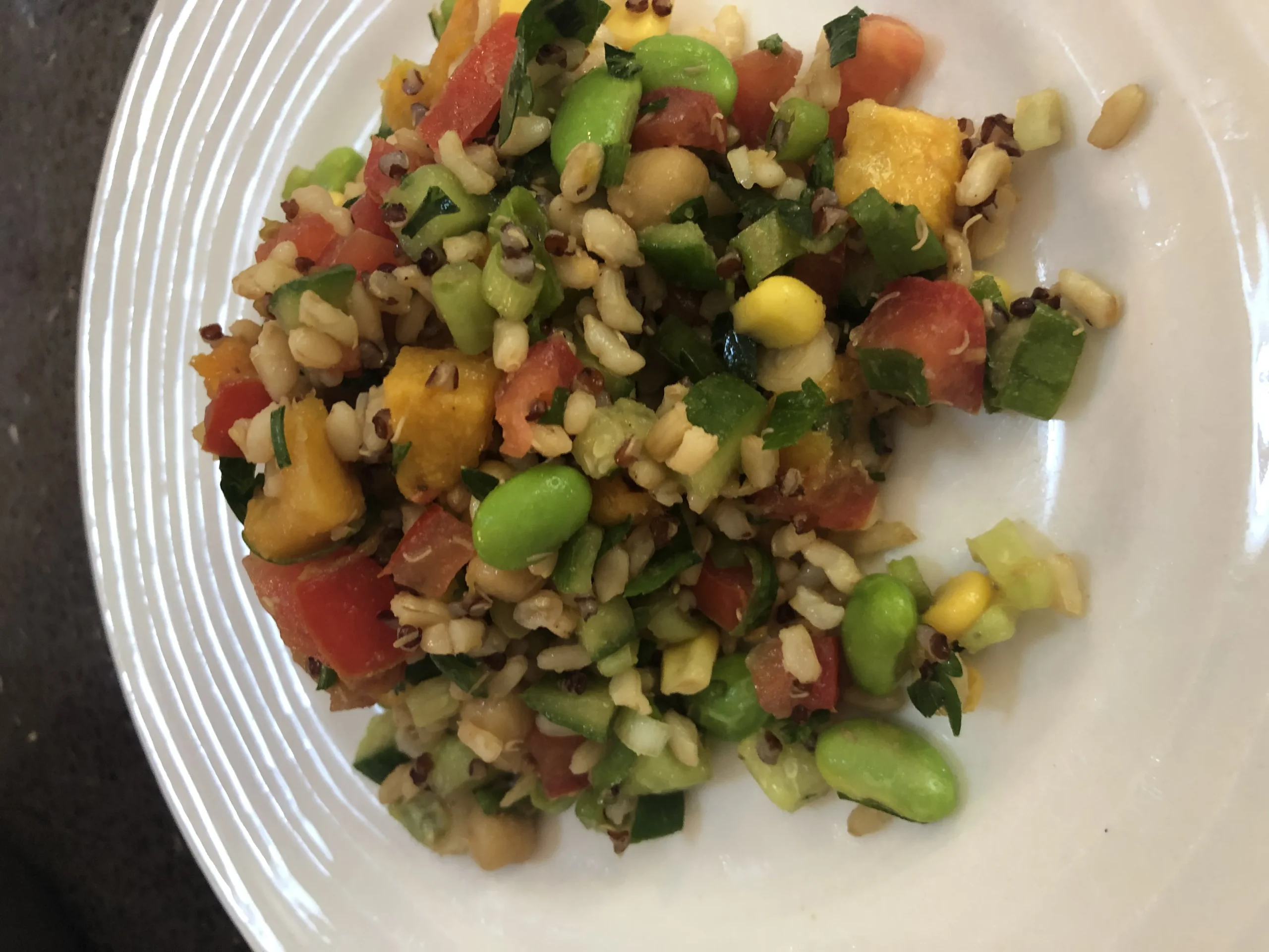 Simple Quinoa and Brown Rice Salad