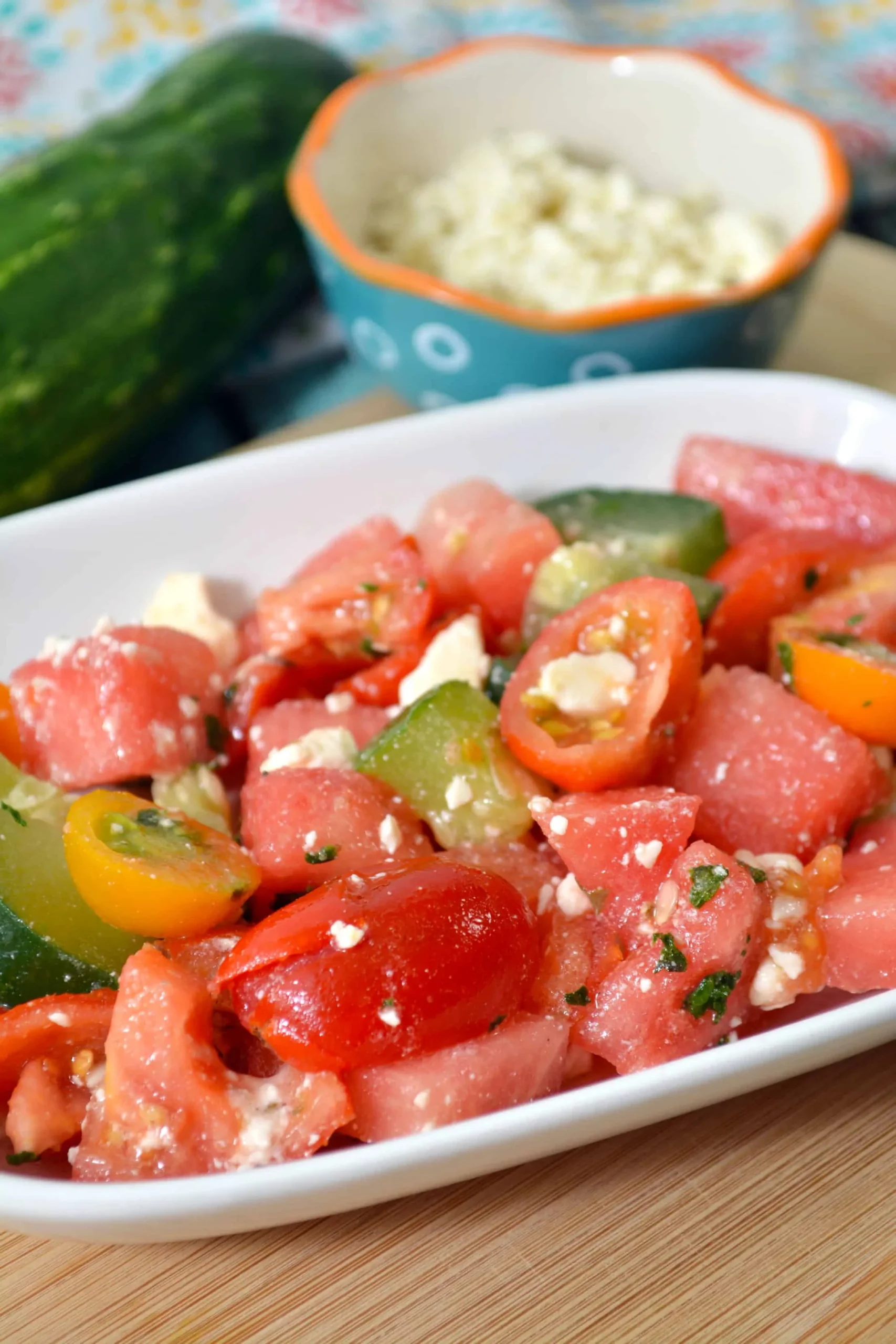 Simple Tomato and Watermelon Salad