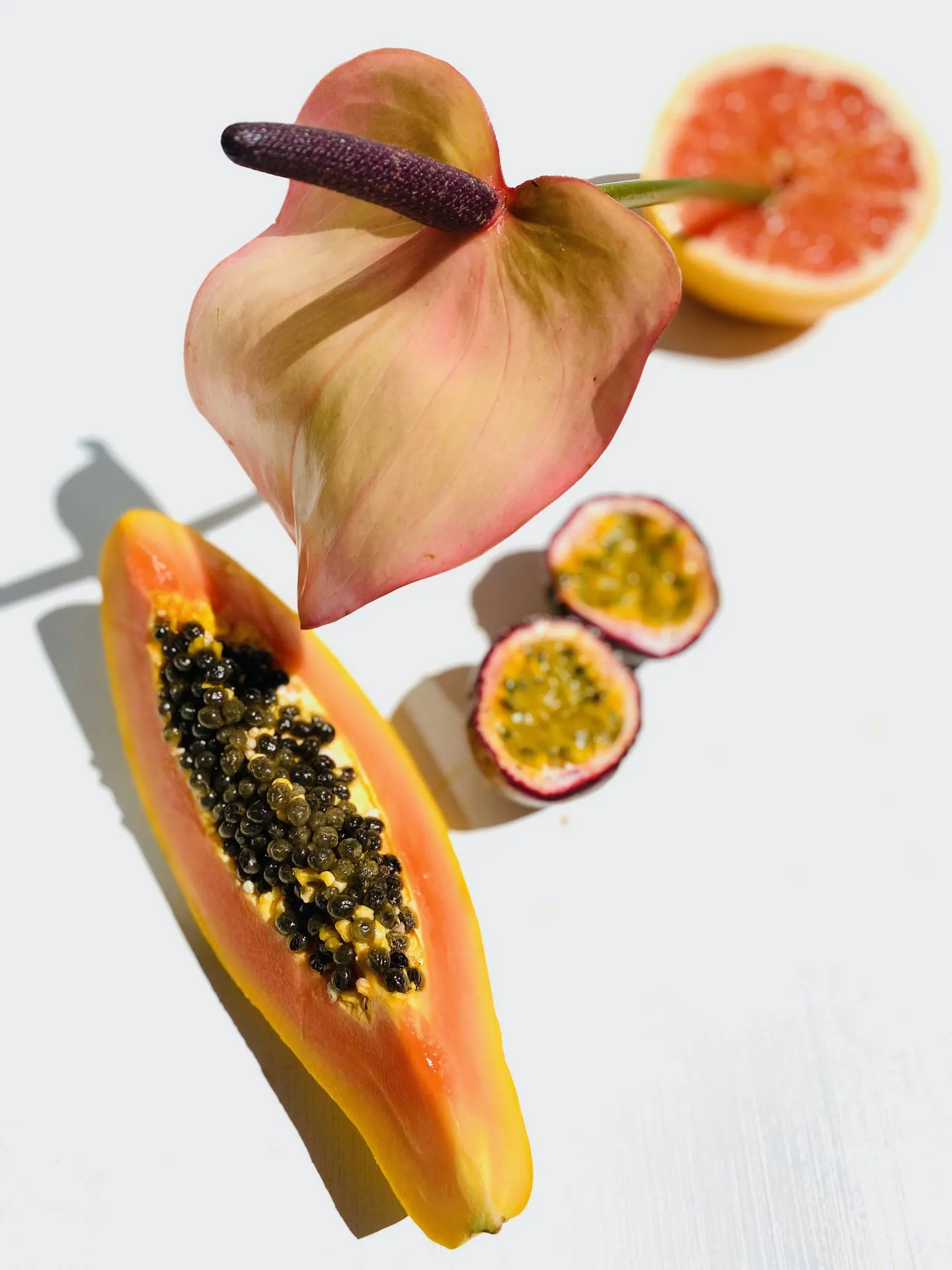 Simply Tropical Fruits Papaya and Passion Fruit