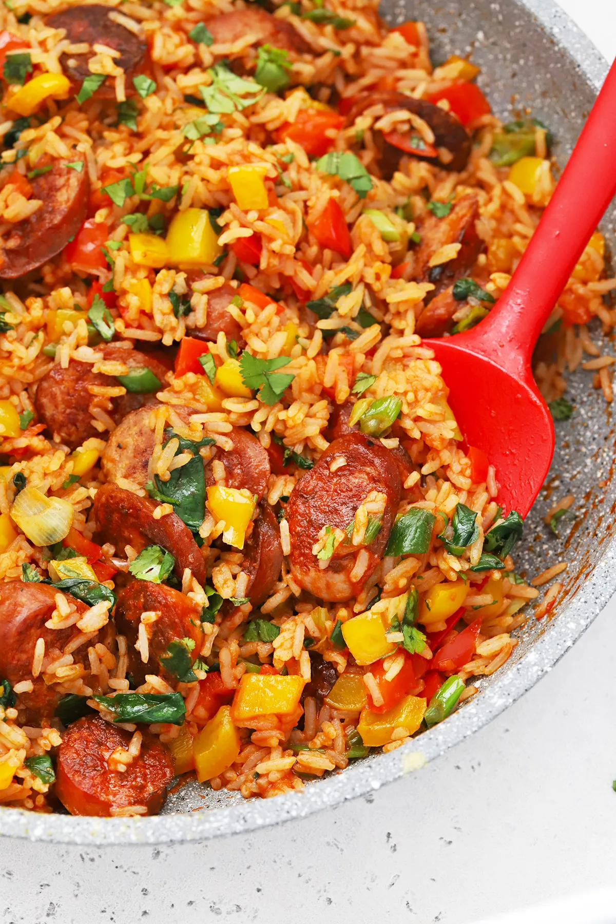 Skillet Sausage and Rice