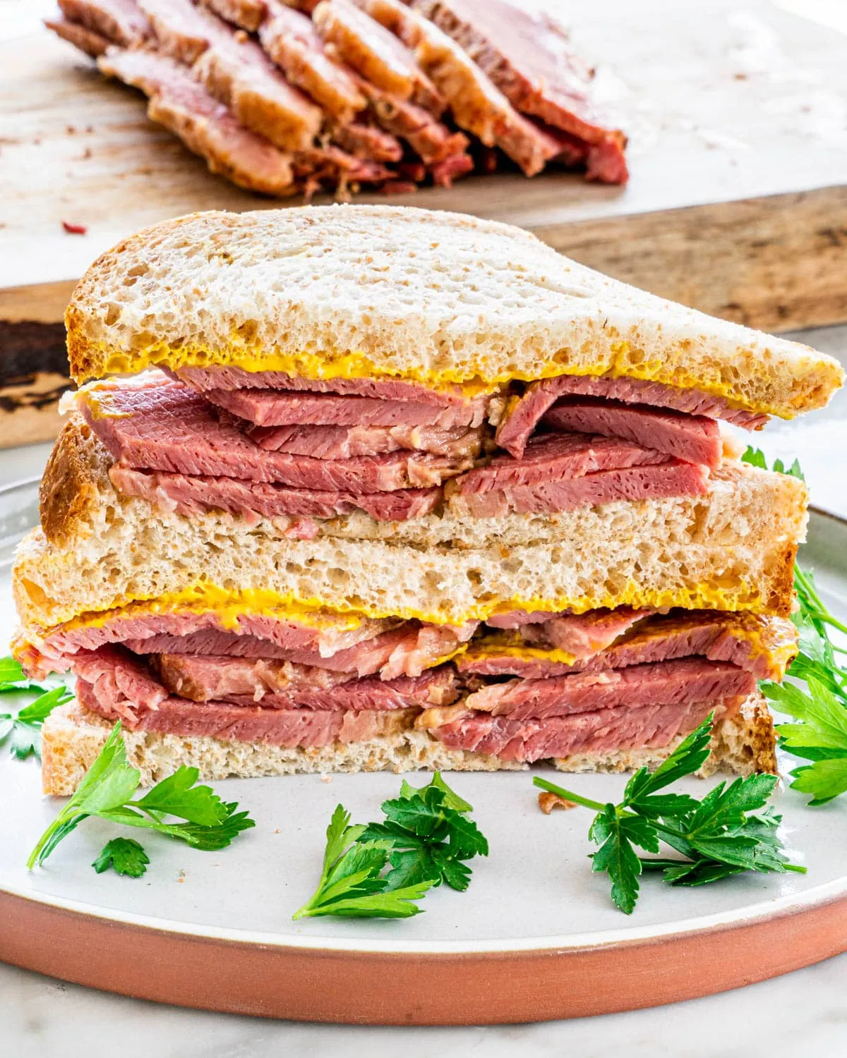 Slow Cooked Corned Beef for Sandwiches