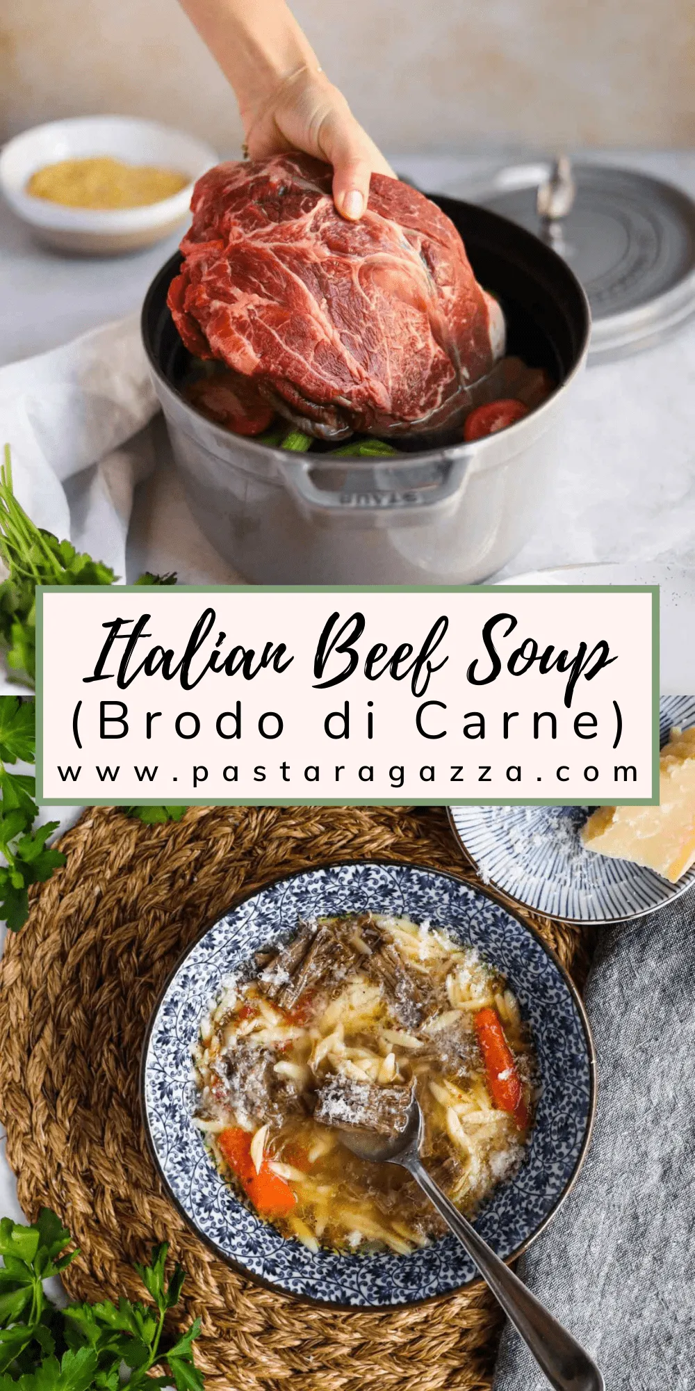 Slow Cooker Beef Broth (Brodo di Carne)