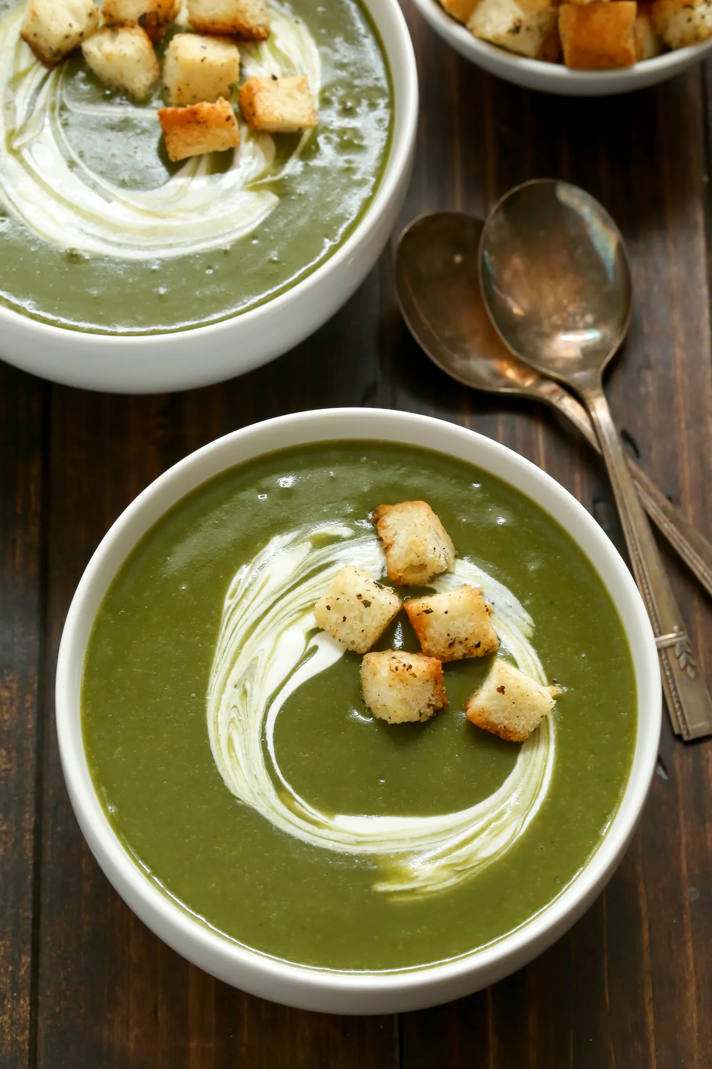 Slow Cooker Broccoli Spinach and Potato Soup