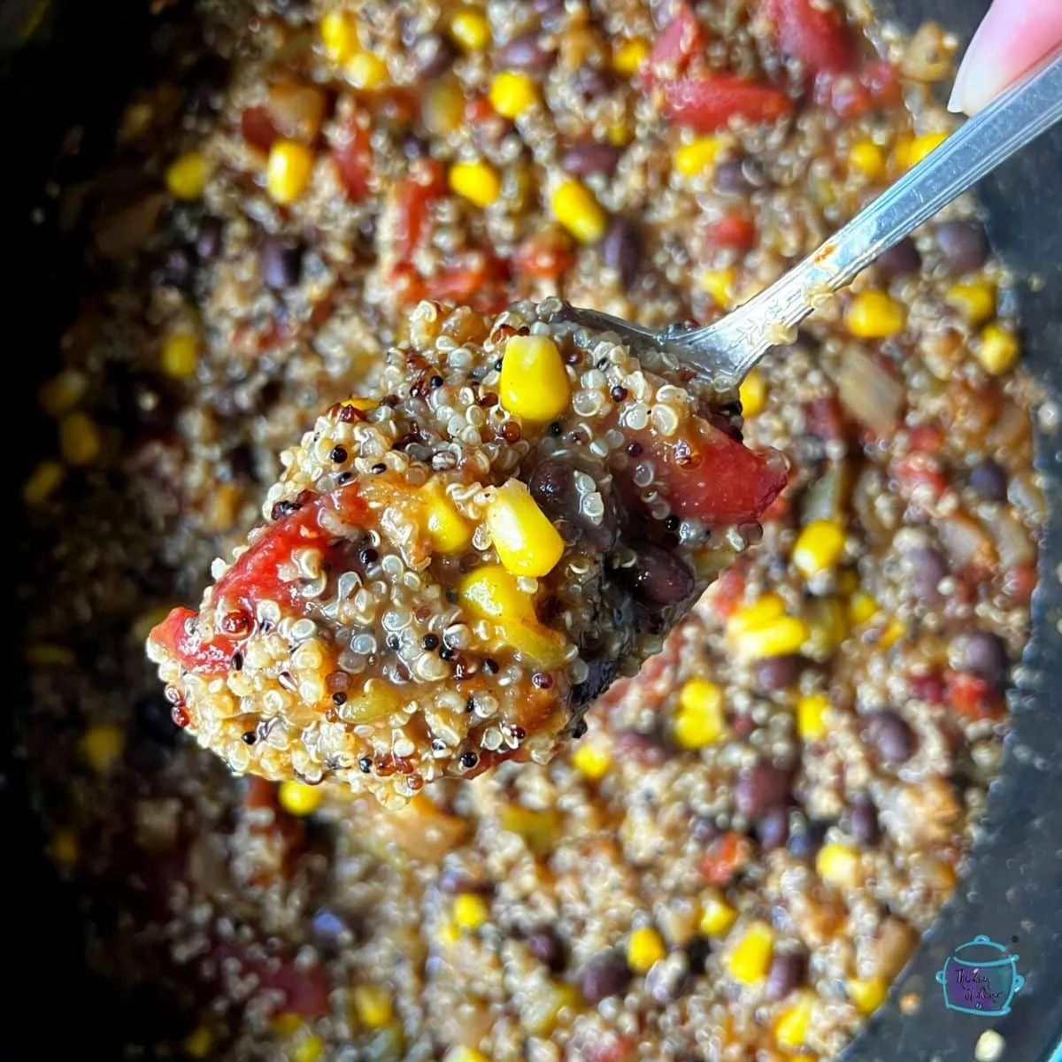 Slow Cooker Cheesy Mexican Quinoa Casserole