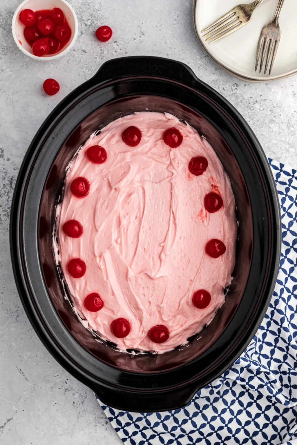 Slow Cooker Cherry Chip Cake