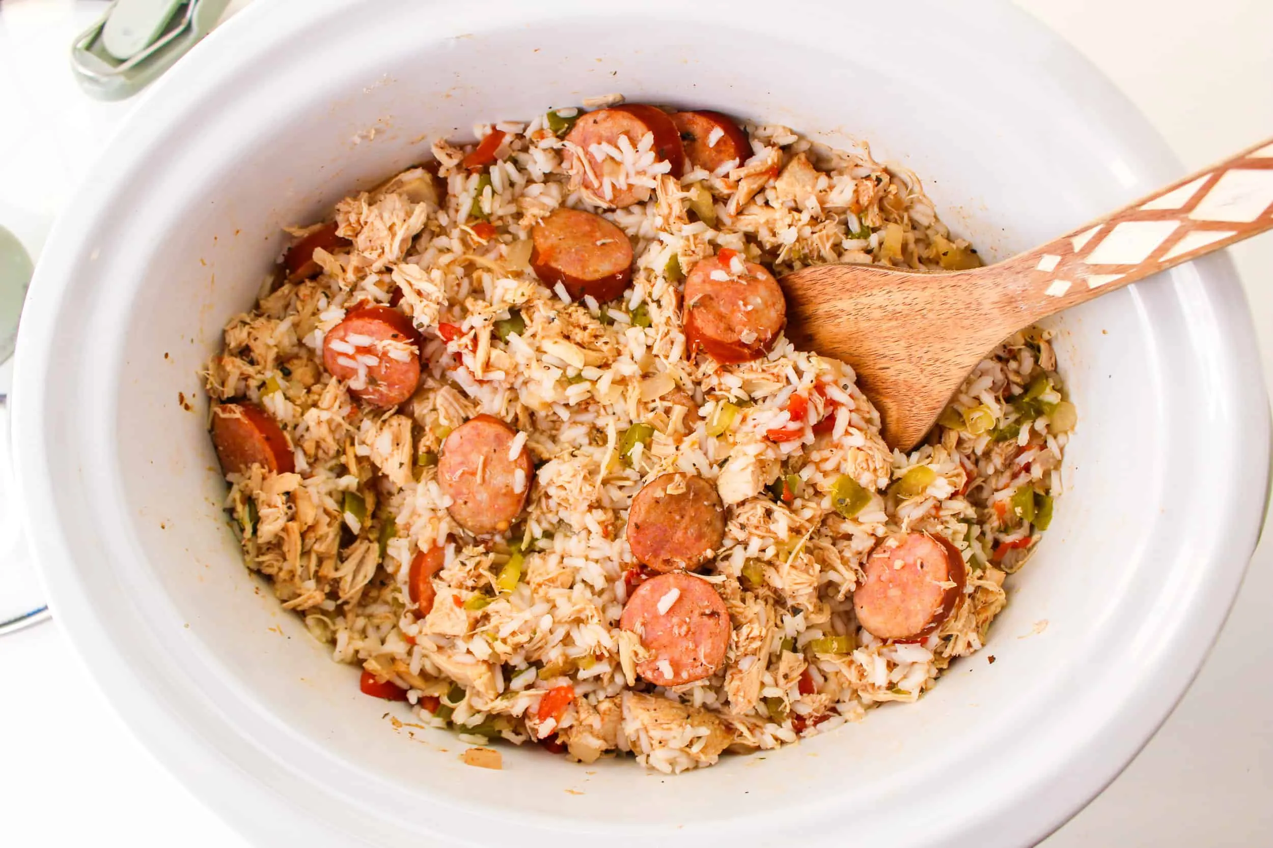 Slow Cooker Chicken and Sausage Jambalaya