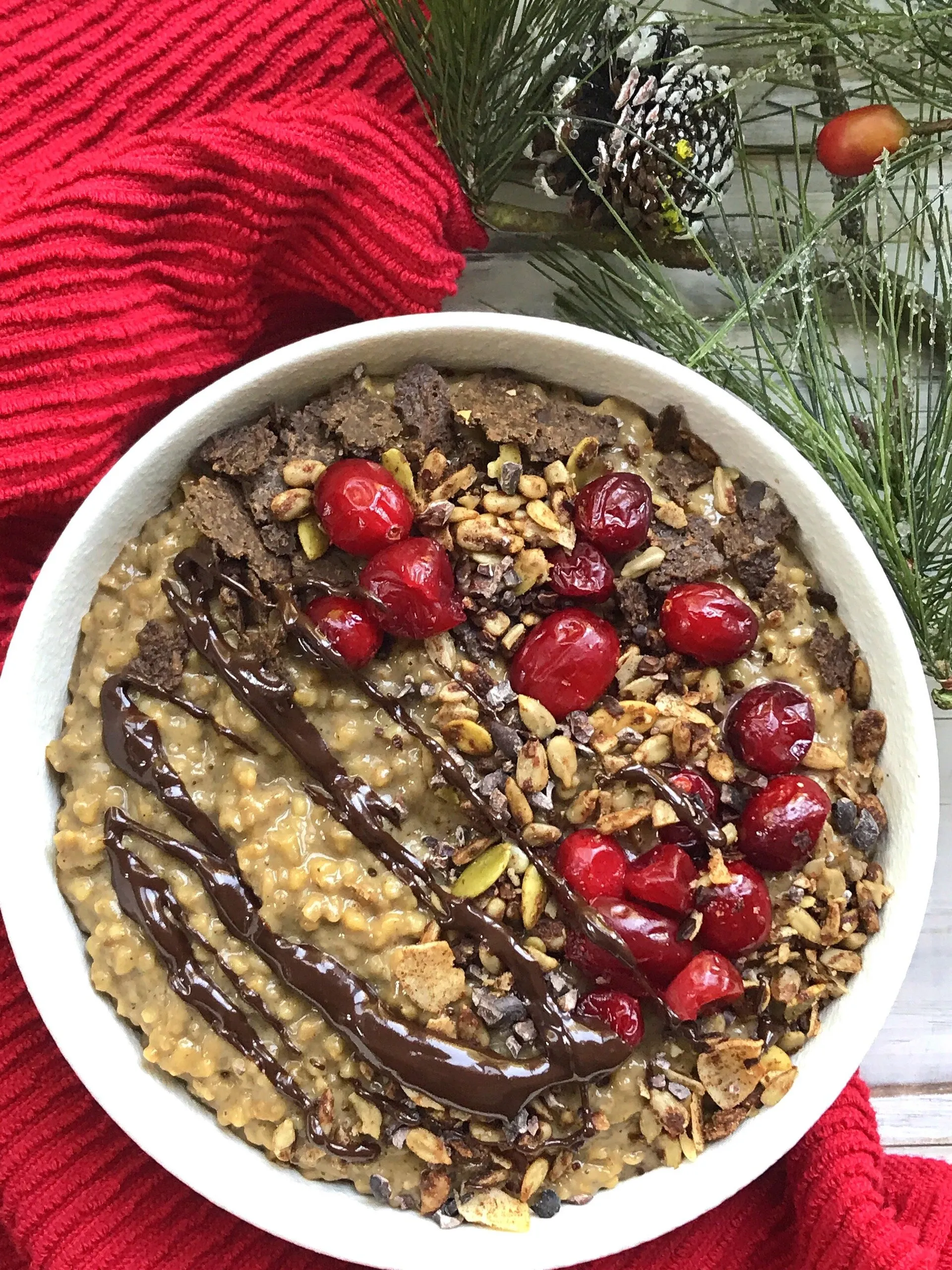 Slow Cooker Gingerbread Steel Cut Oats