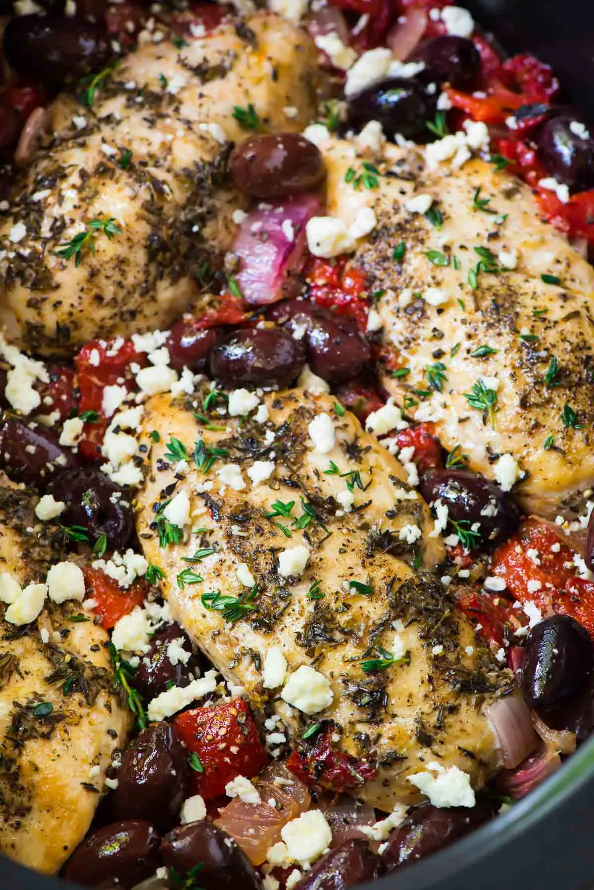 Slow Cooker Greek Chicken and Red