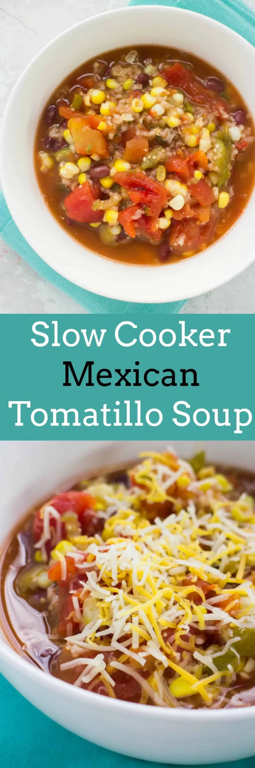 Slow Cooker Mexican Vegetarian Tomatillo Soup