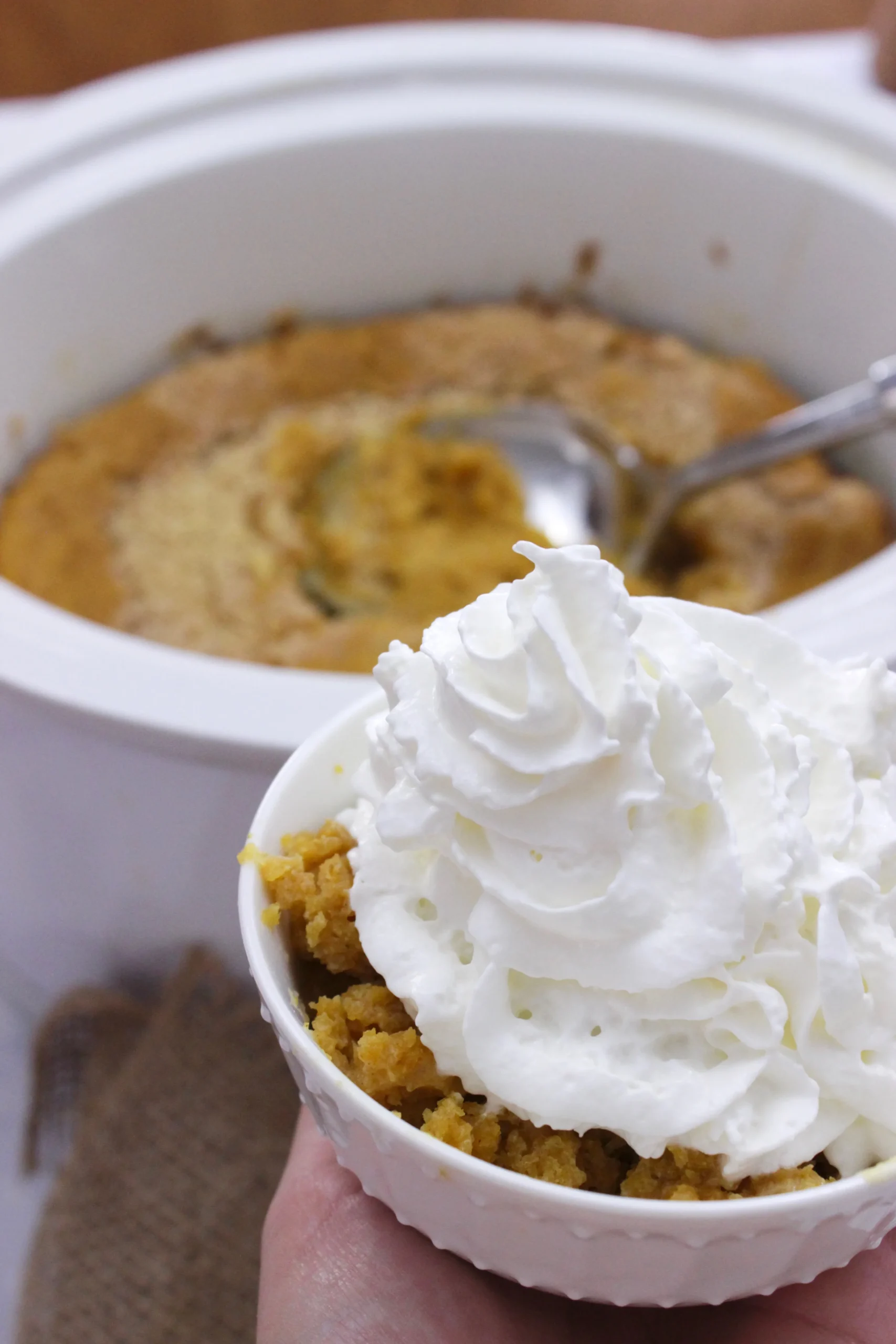 Slow Cooker Pumpkin Dump Cake