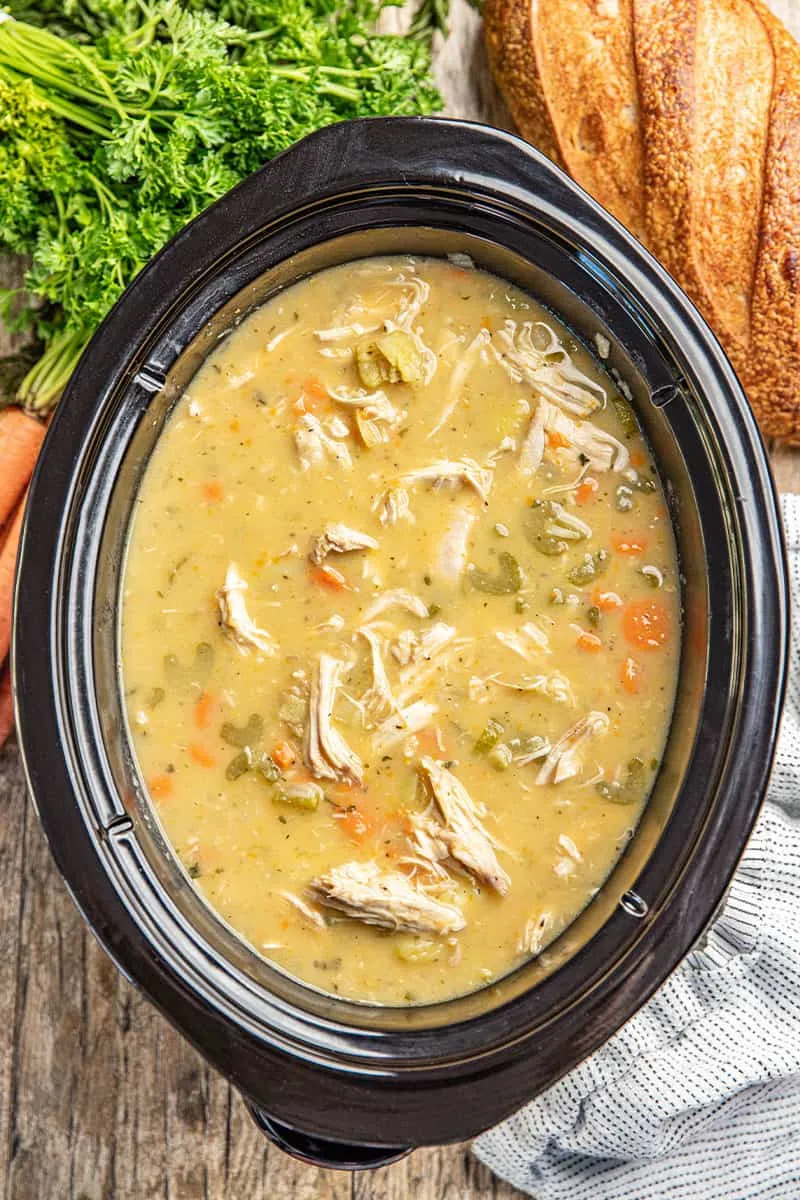 Slow Cooker Turkey Vegetable Soup