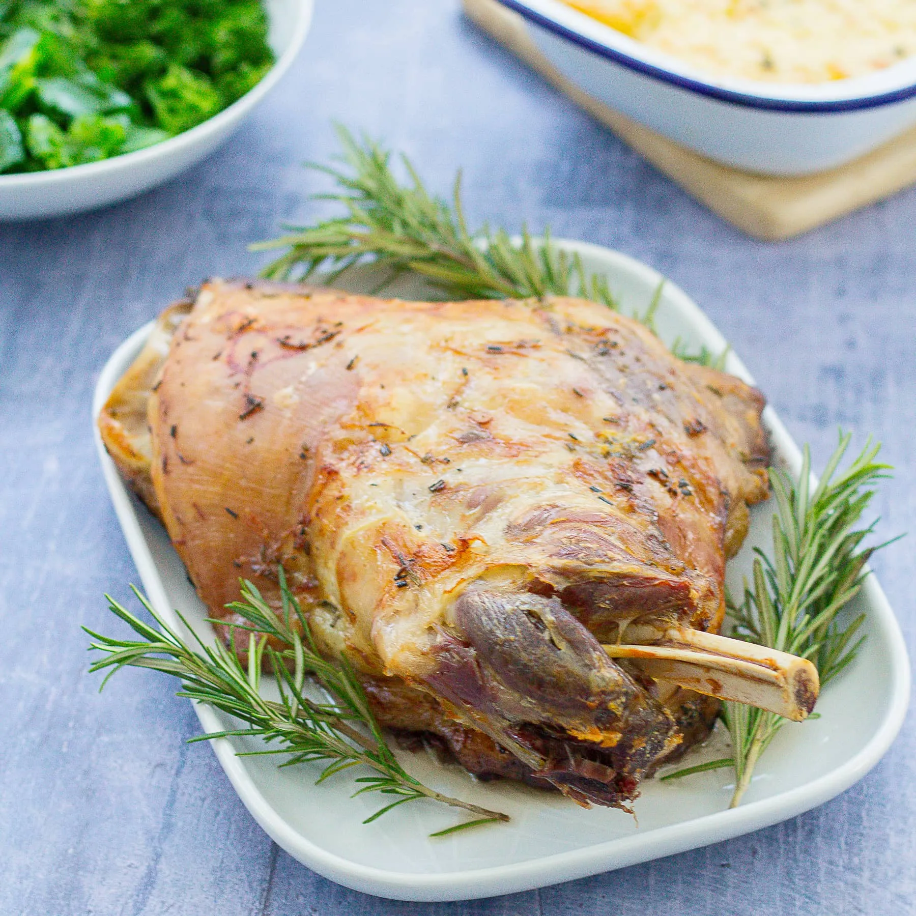 Slow Roasted Rosemary Garlic Lamb Shoulder