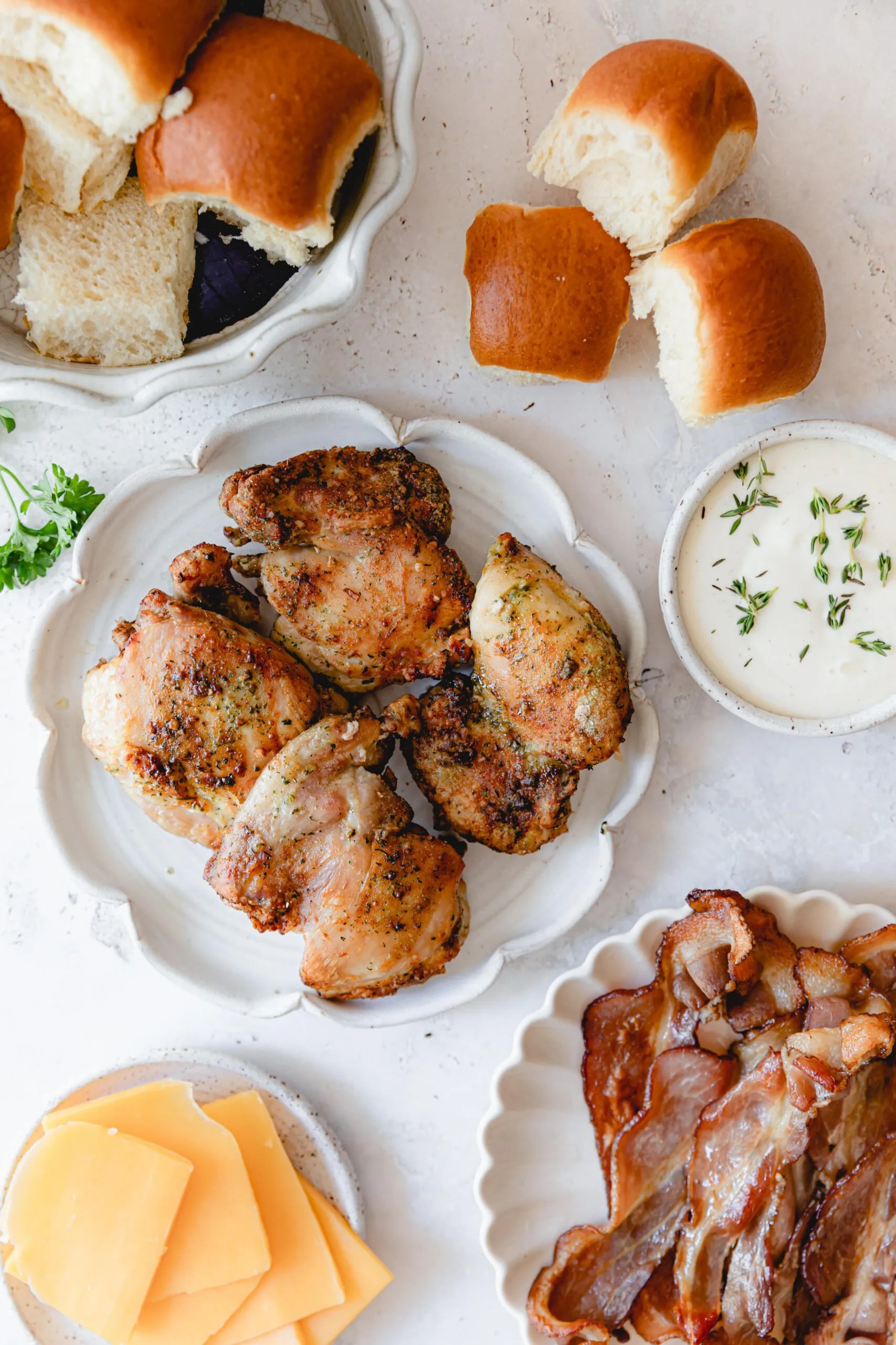 Smoked Chicken Bacon Ranch Sliders