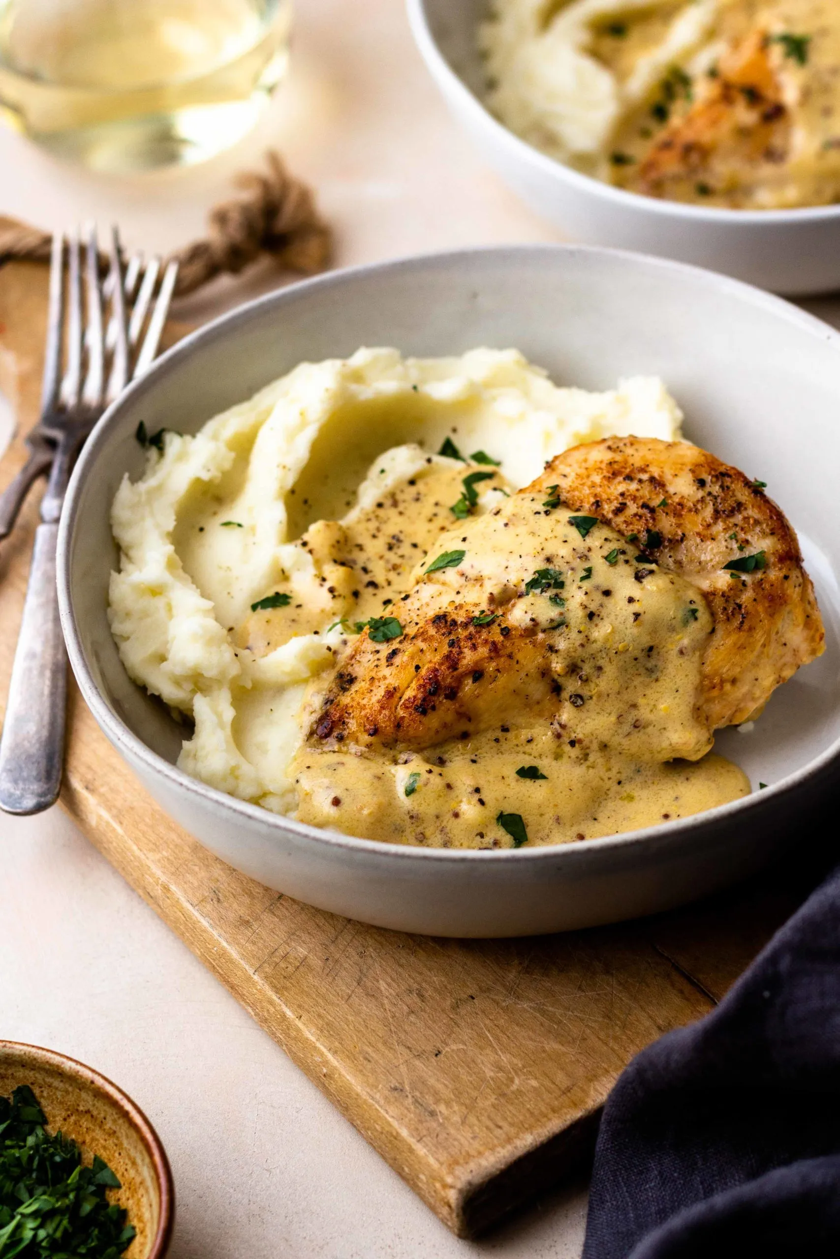 Smoked Chicken Potatoes Cheese Sauce