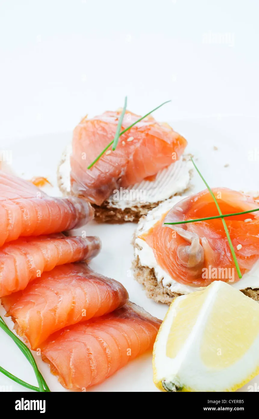 Smoked Salmon and Chive Canape