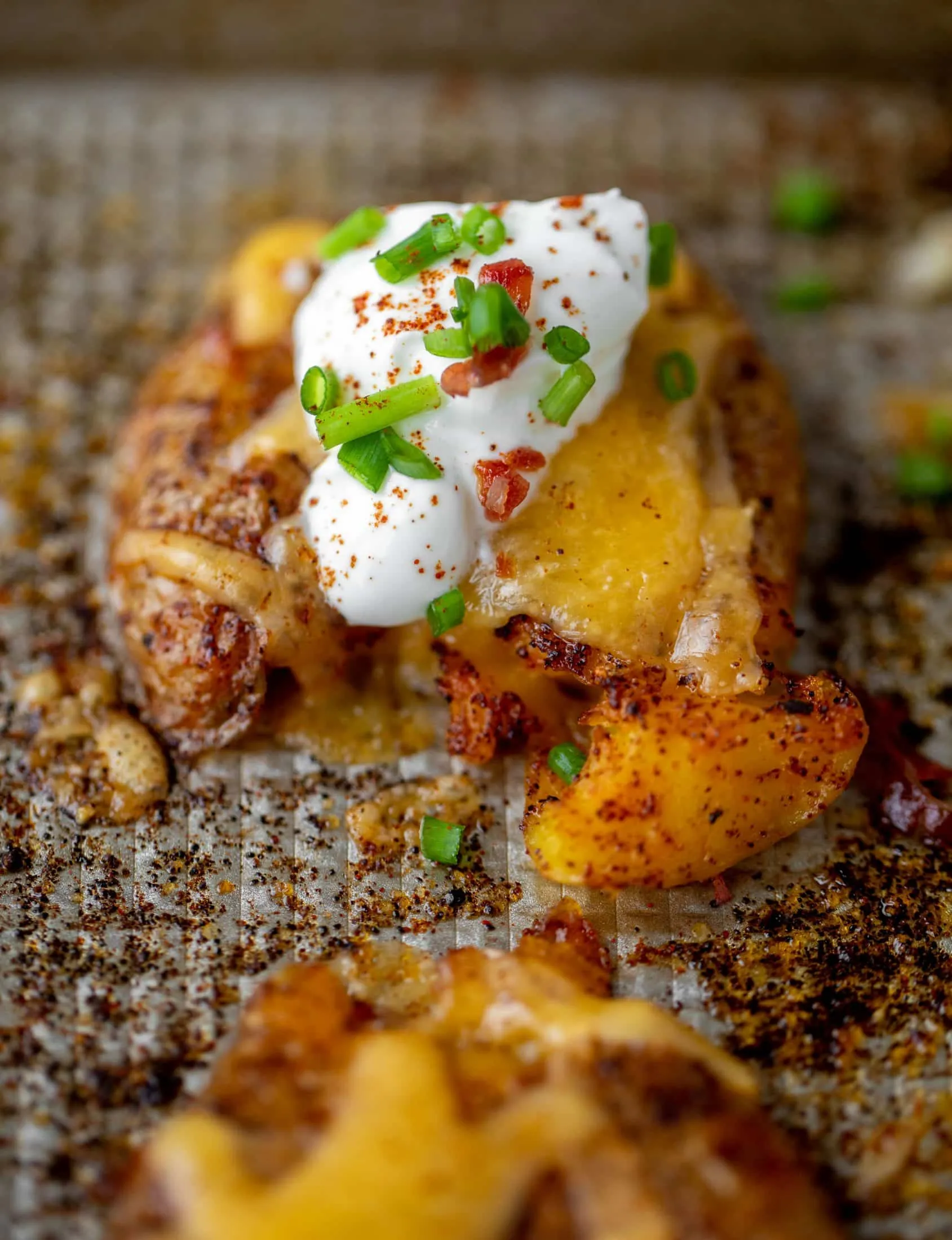 Smoky Chipotle Cheddar Stuffed Pigskin Potatoes