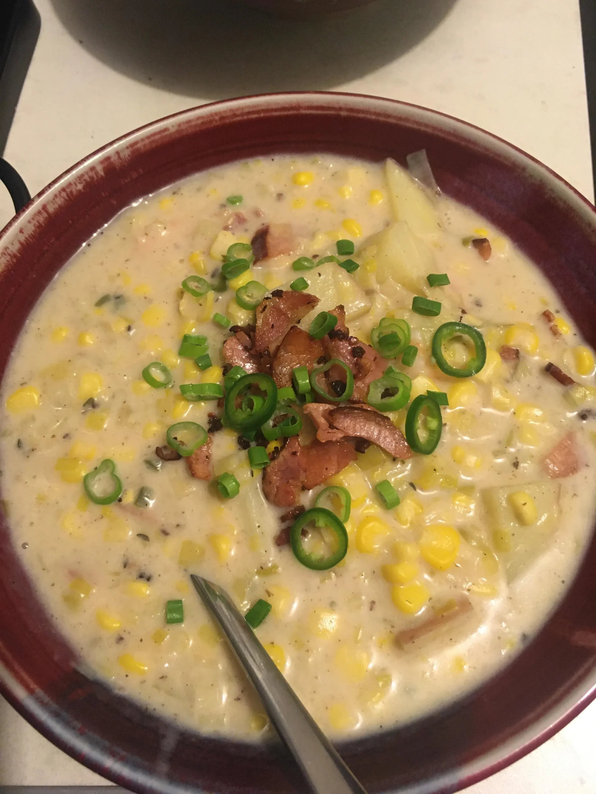 Smoky Coconut Corn Chowder