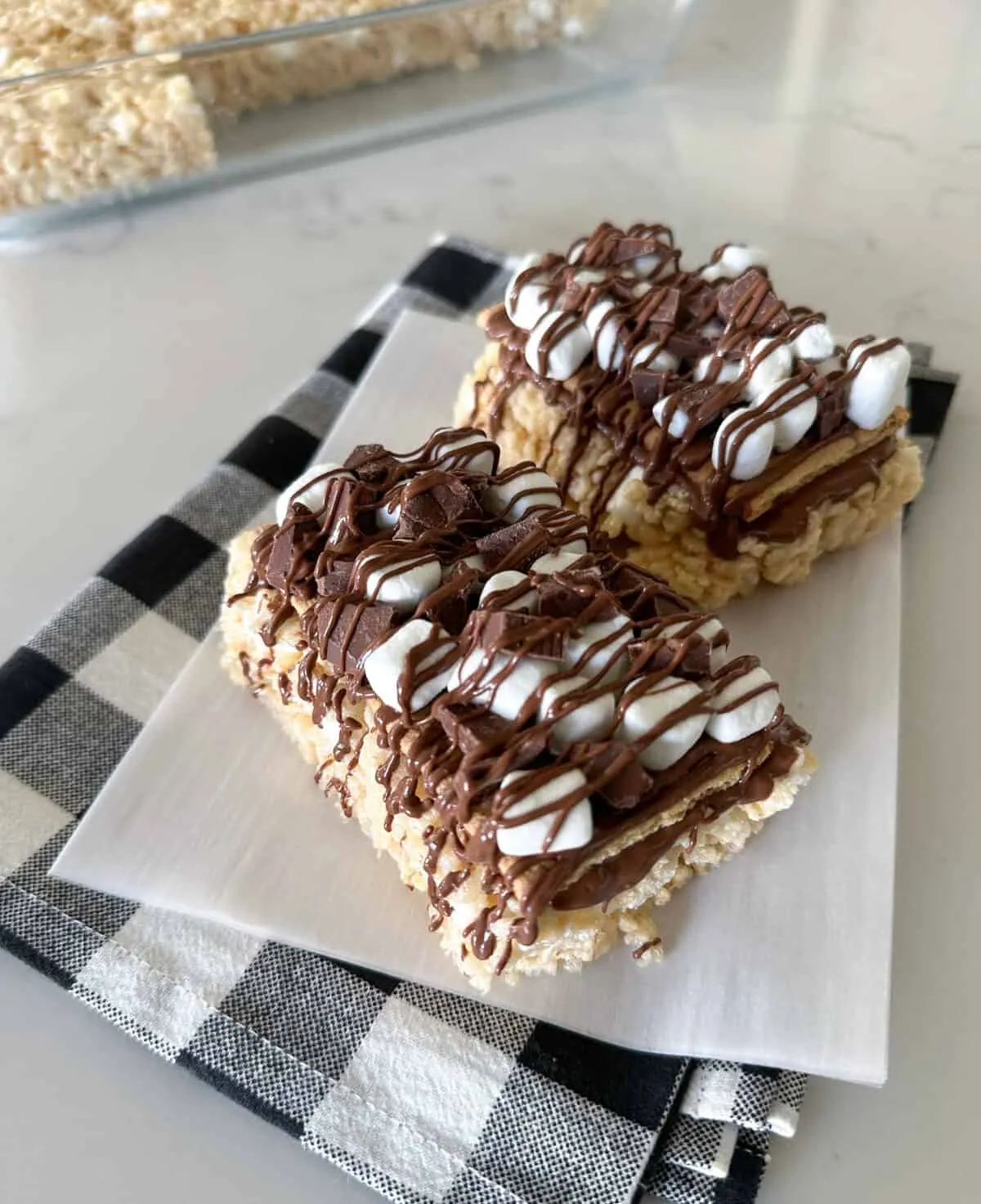 Smores Rice Crispy Oatmeal Treats