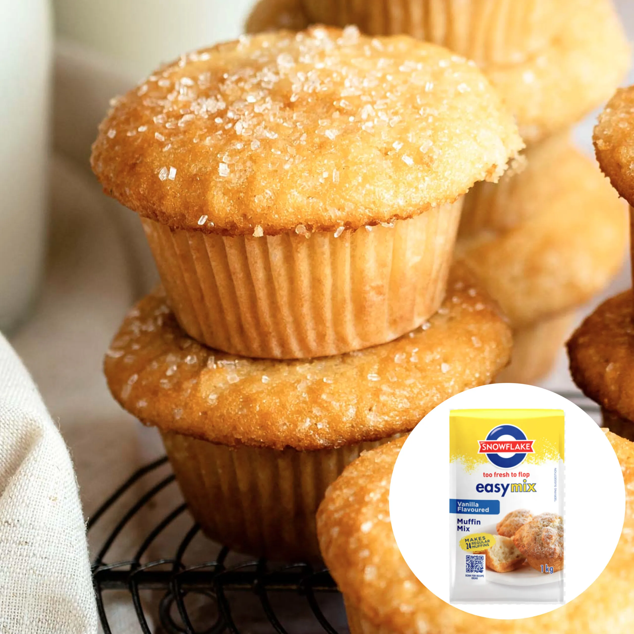 Snowflake Muffin Mix for Giving