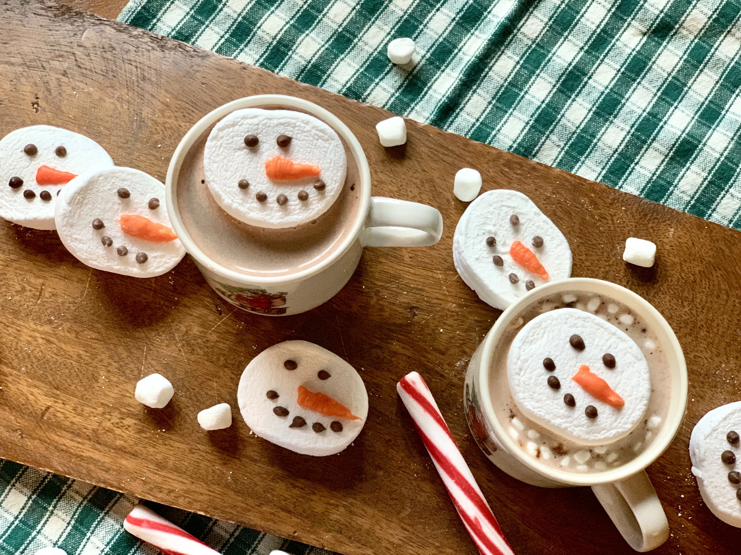 Snowman Marshmallow Hot Cocoa Toppers