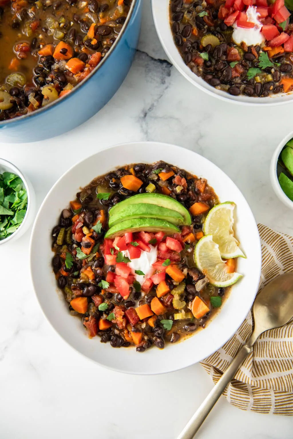 Southwest Carrot and Black Bean Soup