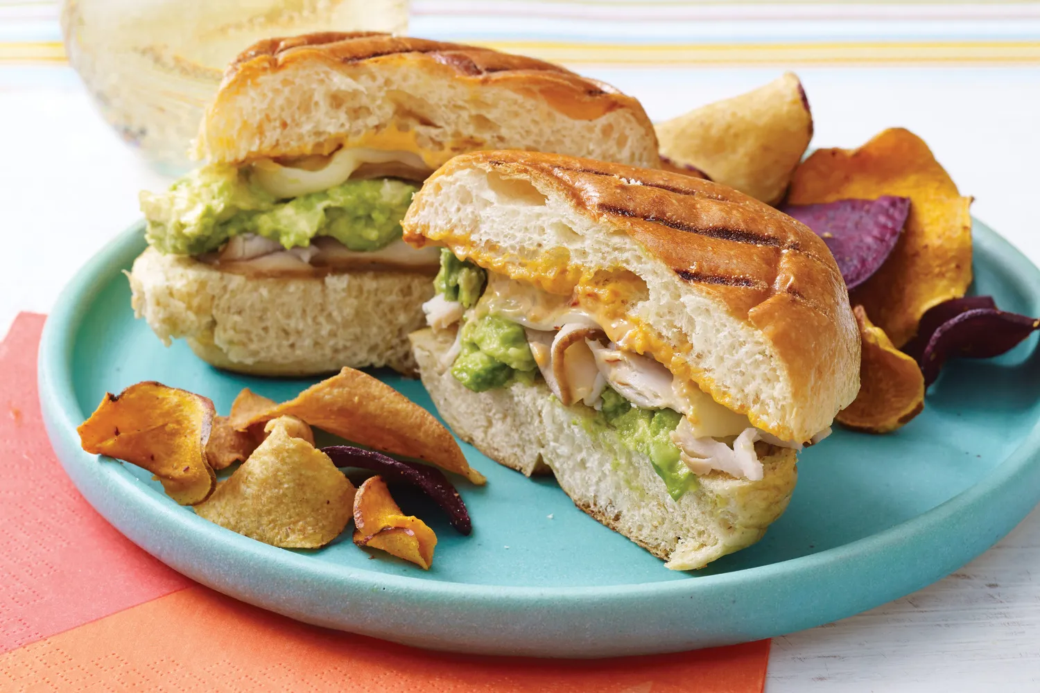 Southwestern Crispy Grilled Turkey and Cheese Sandwiches with Chipotle Mayo