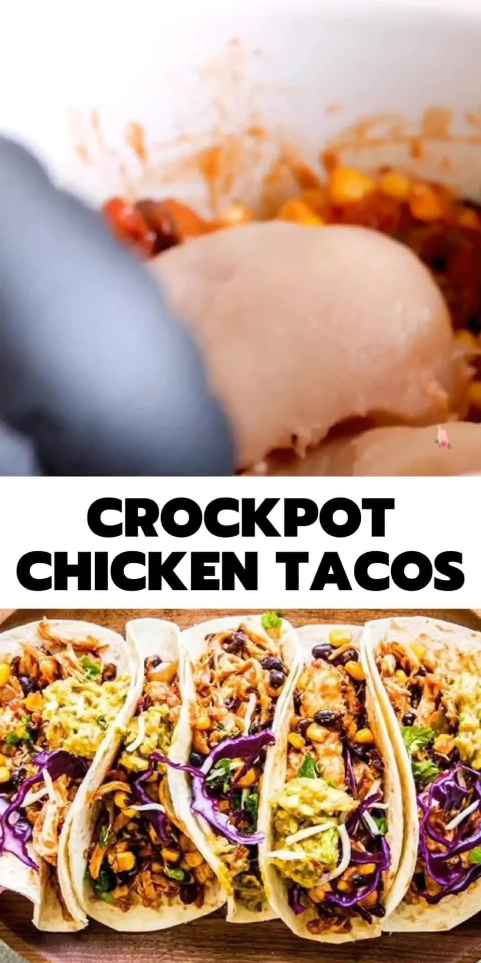 Southwestern Crockpot Chicken Tacos