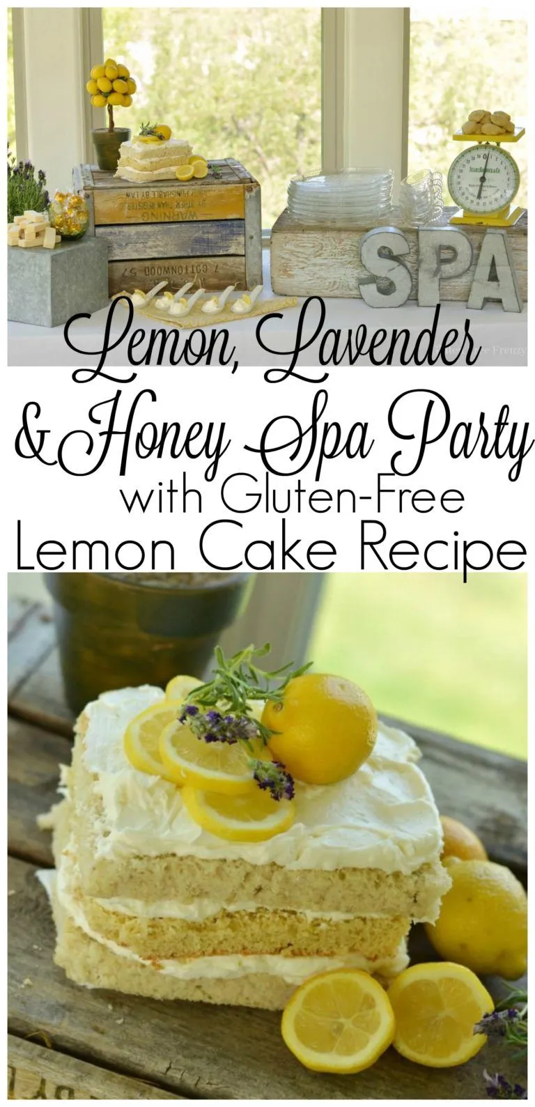 Spa Party Gluten Free Lemon Cake