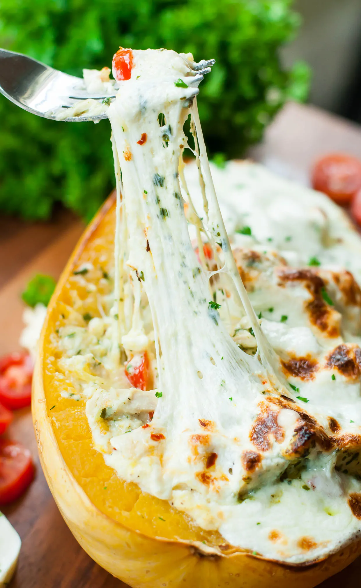 Spaghetti Squash Chicken Lasagna