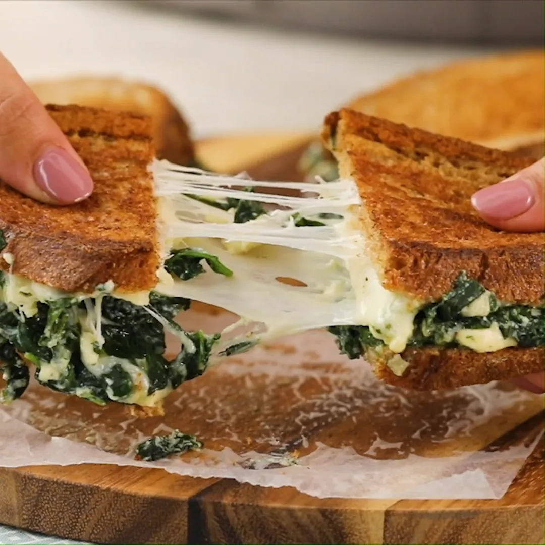 Spanakopita Grilled Cheese Sandwiches