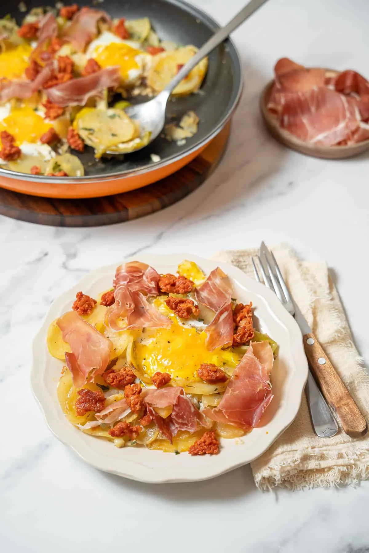 Spanish Broken Eggs (Huevos Rotos con Patatas)