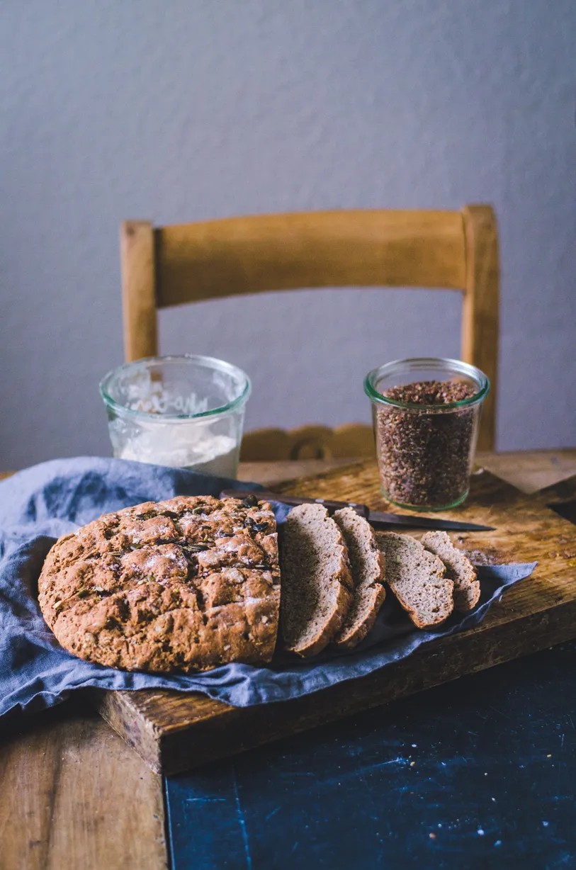 Spelt Buckwheat Sunflower Seed Bread