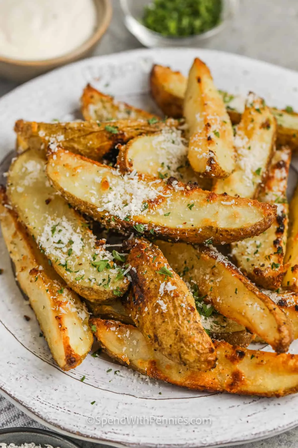 Spiced Crispy Baked Potato Wedges
