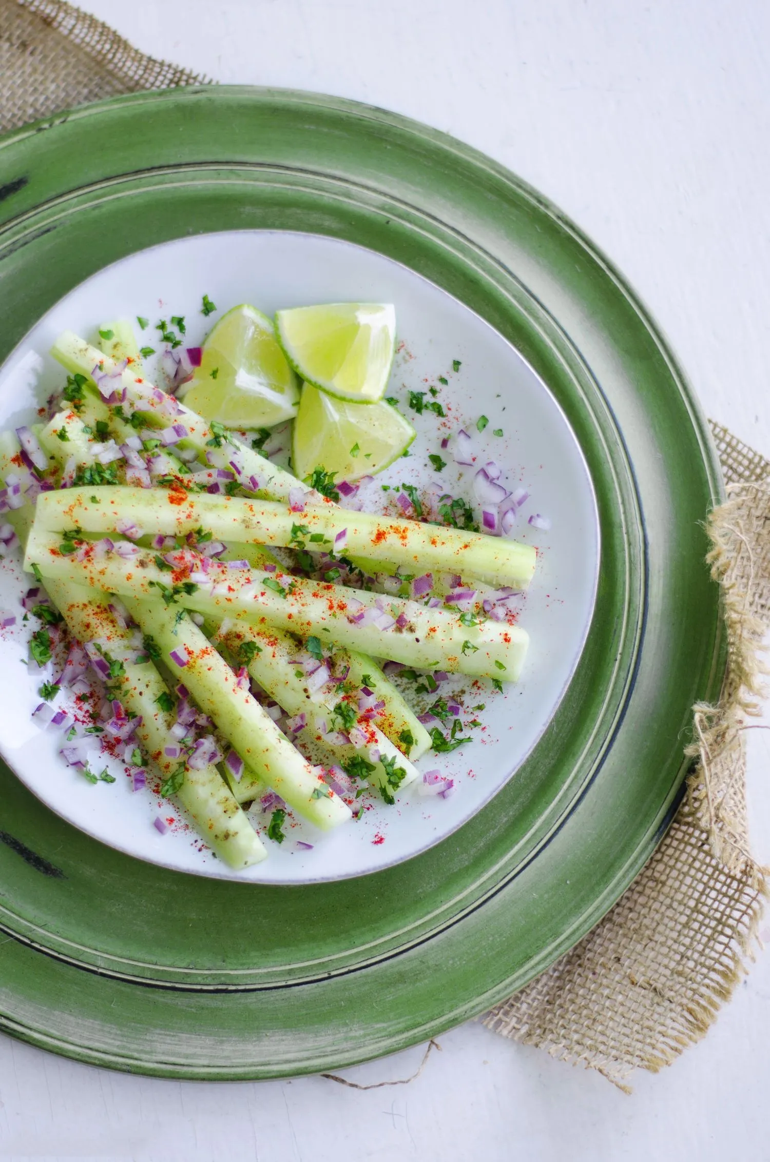 Spiced Cucumber with Chaat Masala