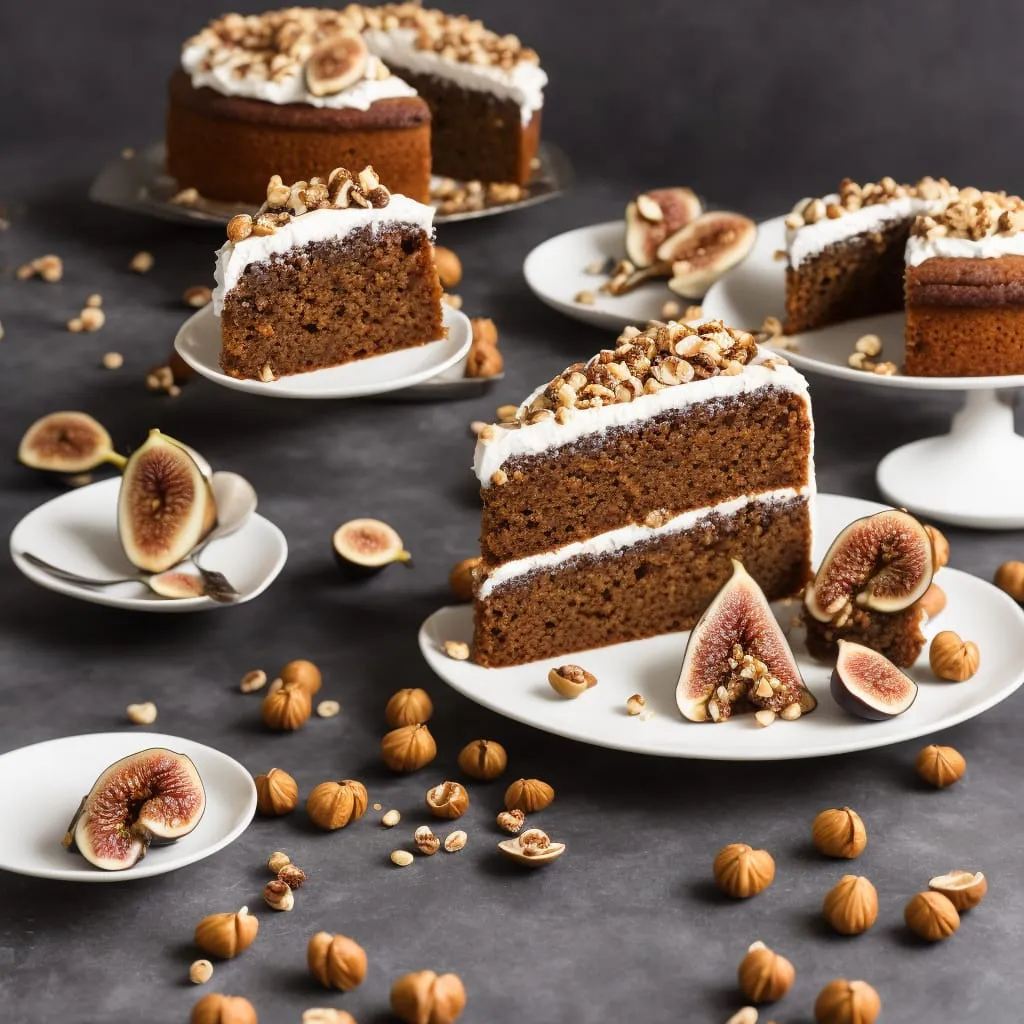Spiced Fig Hazelnut Cake