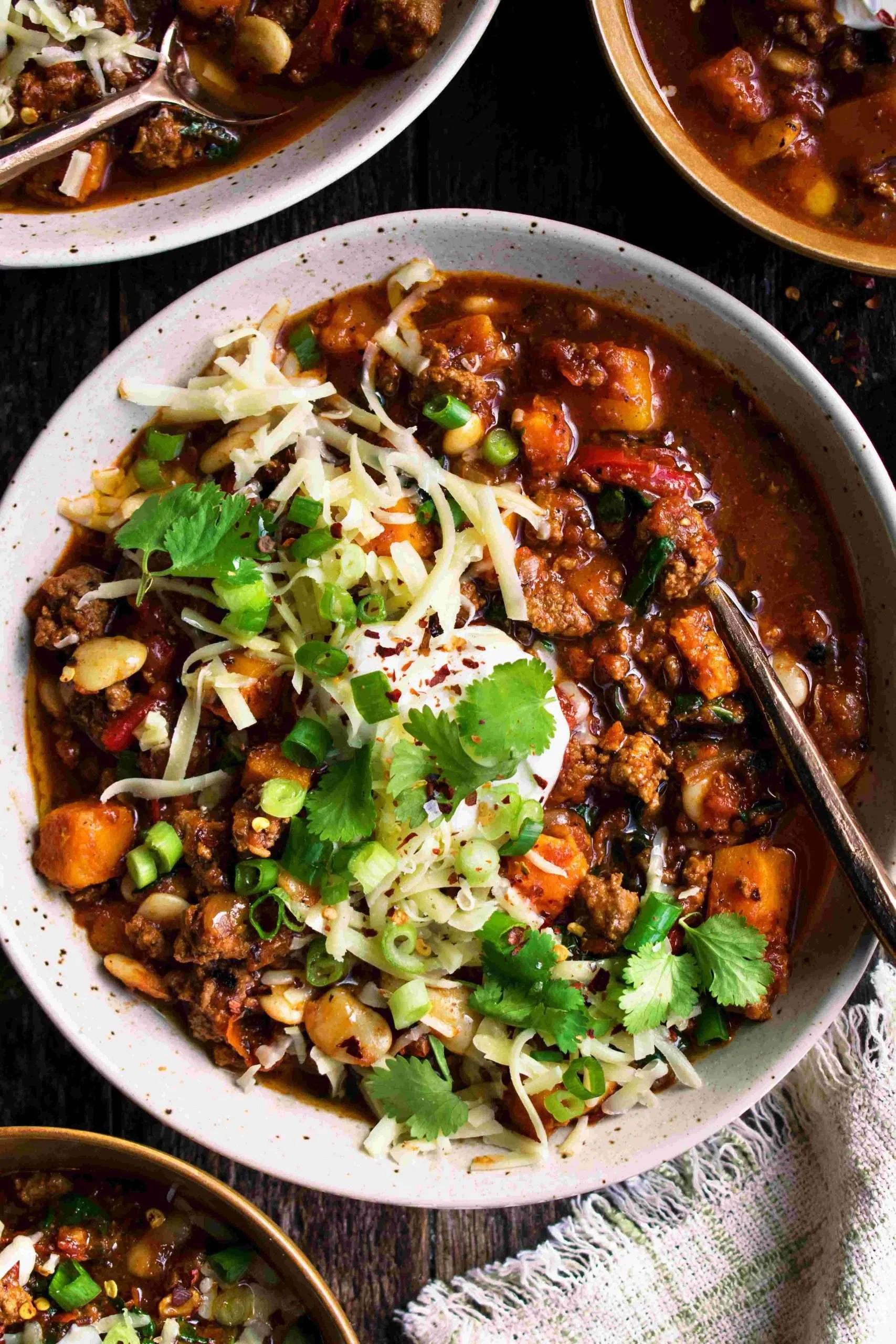 Spiced Lamb Chili with Butternut Squash and Kale