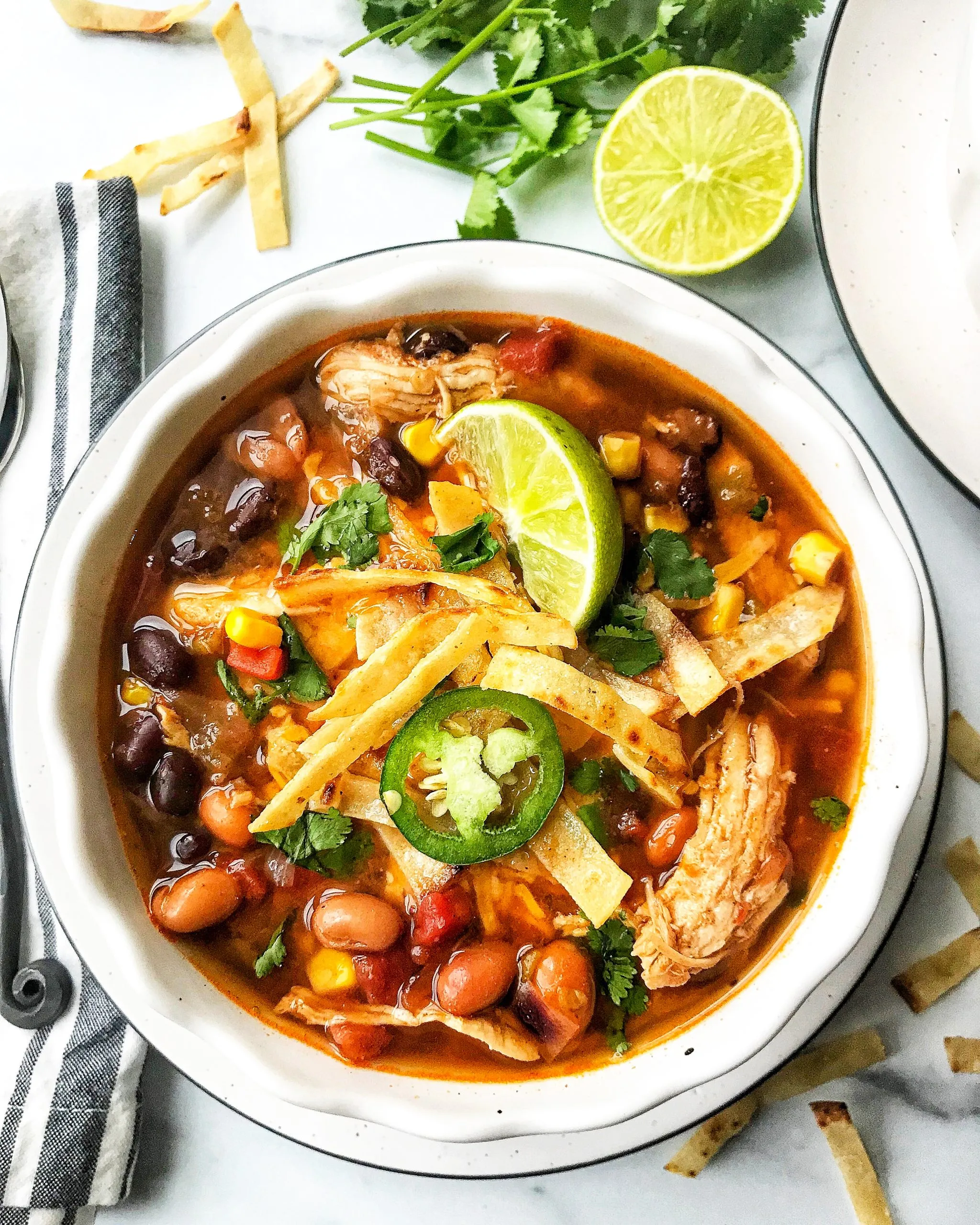 Spicy Chicken Enchilada Soup