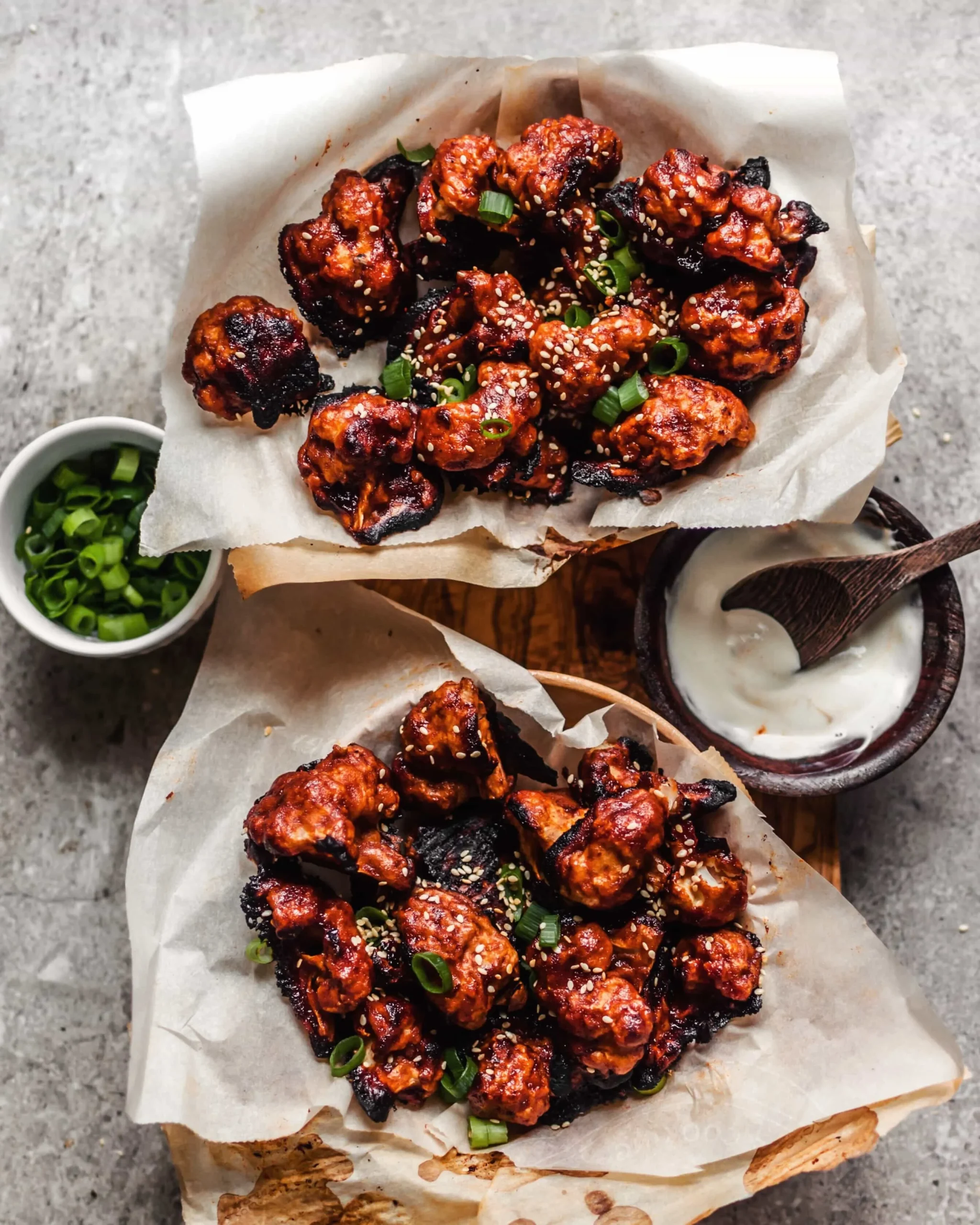 Spicy Korean Cauliflower Wings