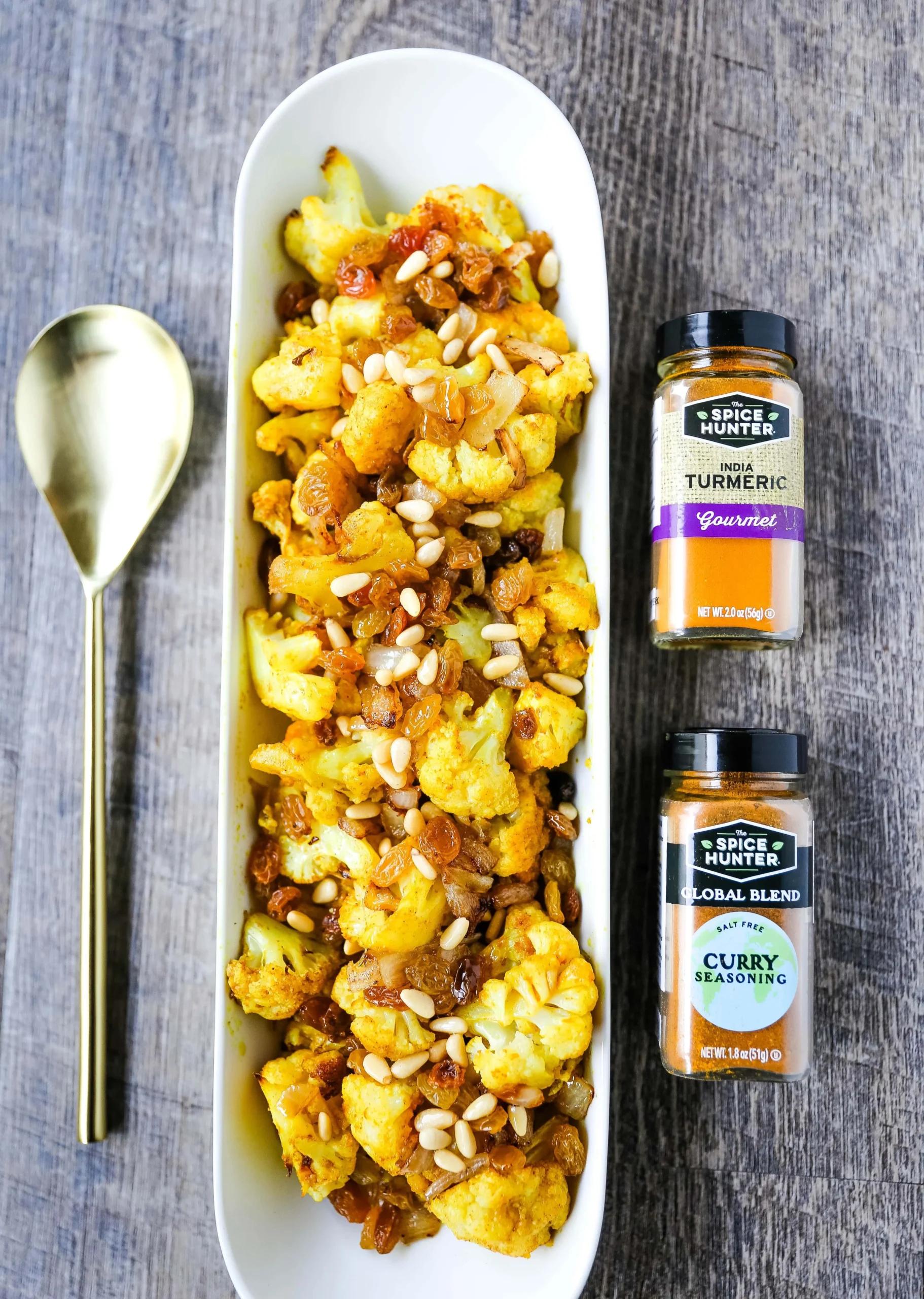 Spicy Turmeric Roasted Cauliflower